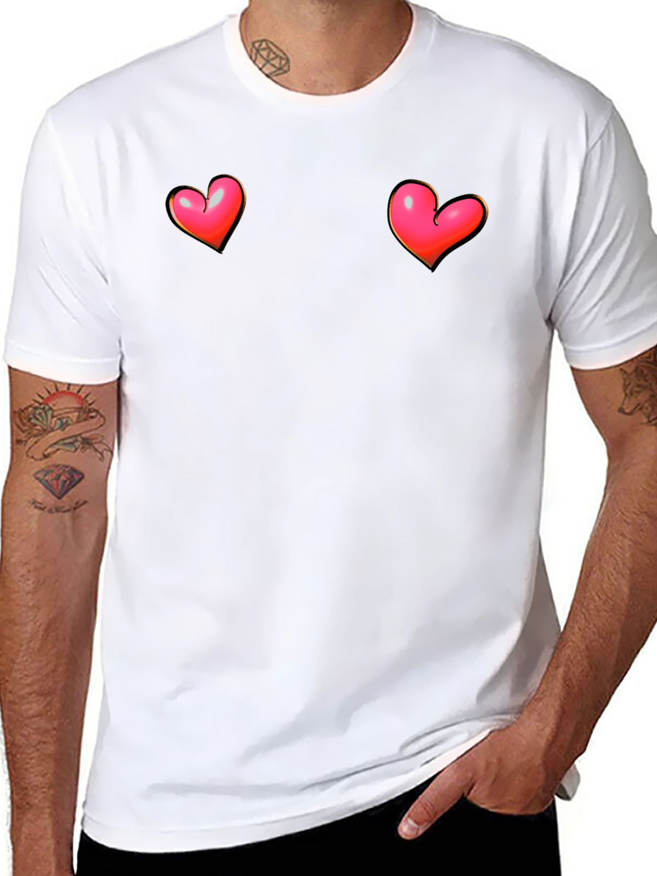 Heart Graphic Tee - Bold & Playful Design