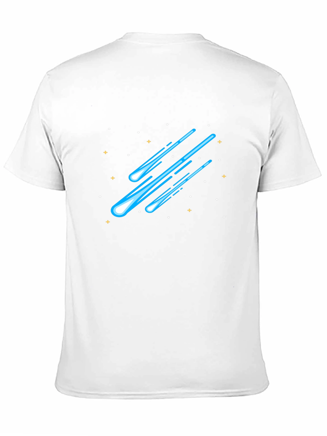 Meteor Shower Graphic Tee - Black Cotton T-Shirt