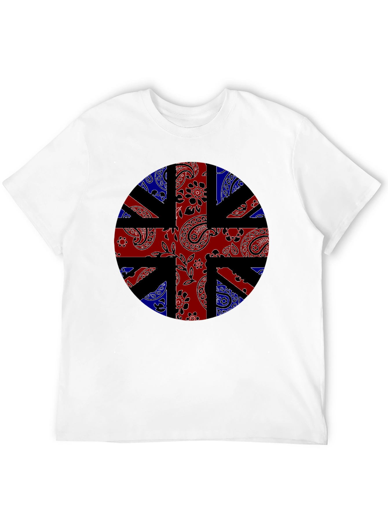 Union Jack Bandana Print Black T-Shirt
