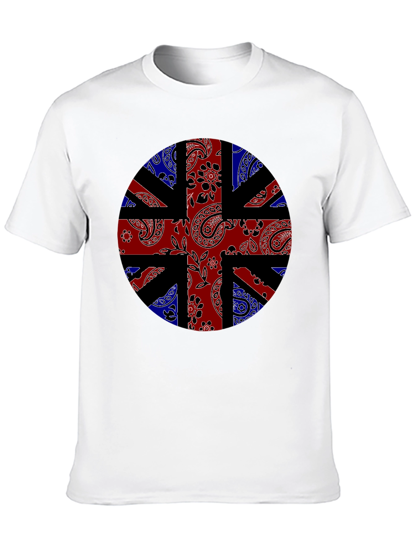 Union Jack Bandana Print Black T-Shirt