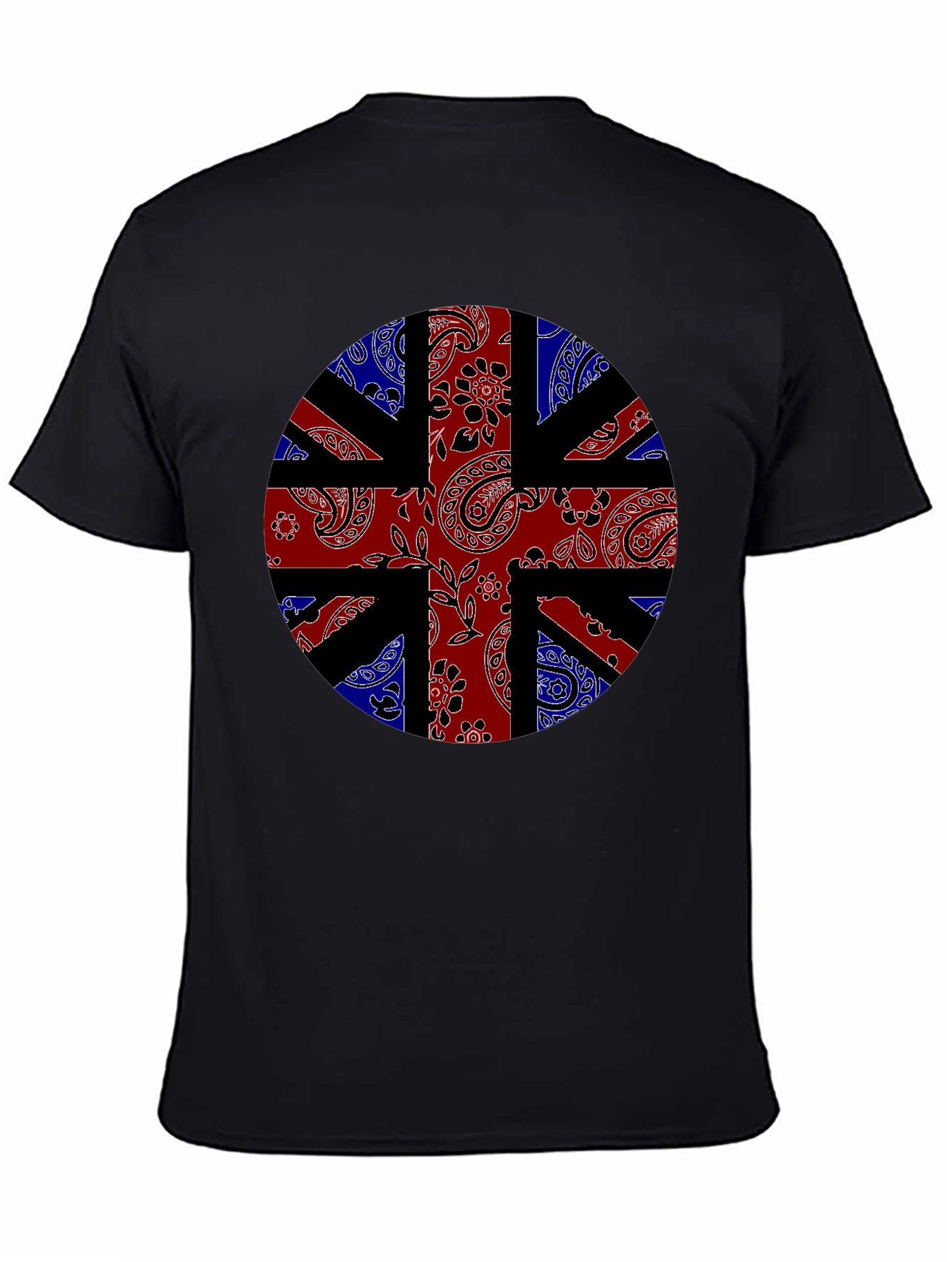 Union Jack Bandana Print Black T-Shirt