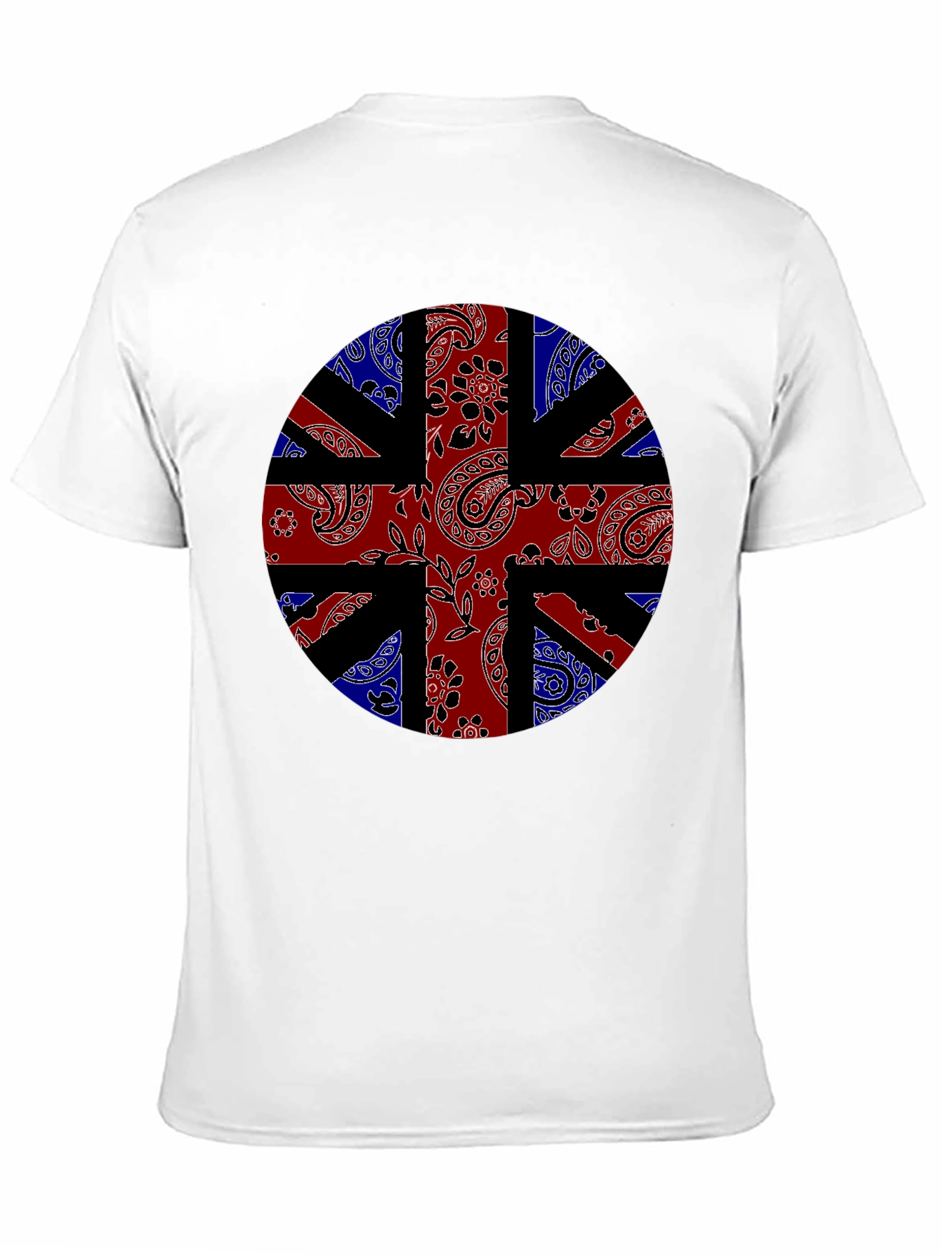 Union Jack Bandana Print Black T-Shirt