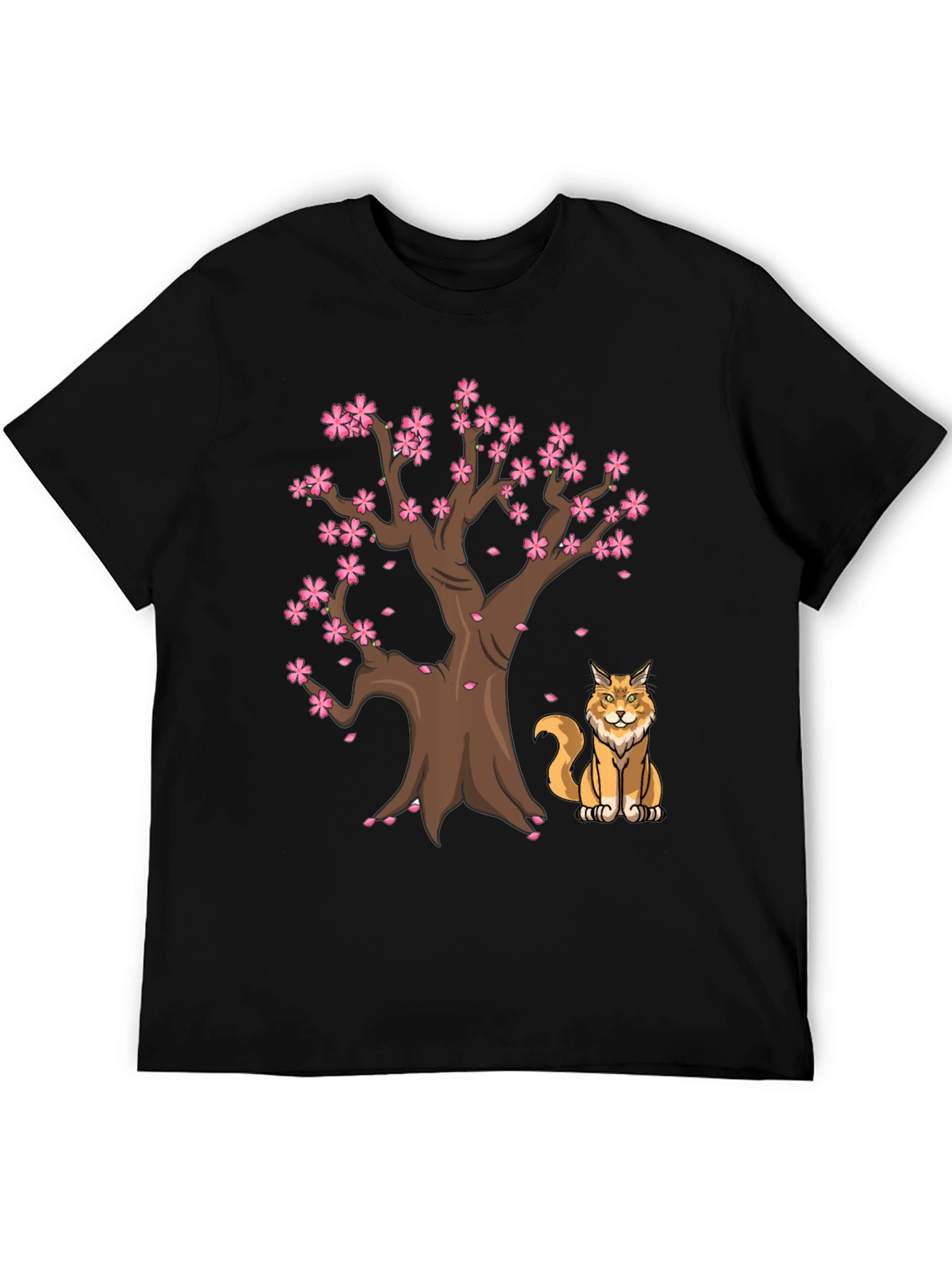 Sakura Tree Cat T-Shirt
