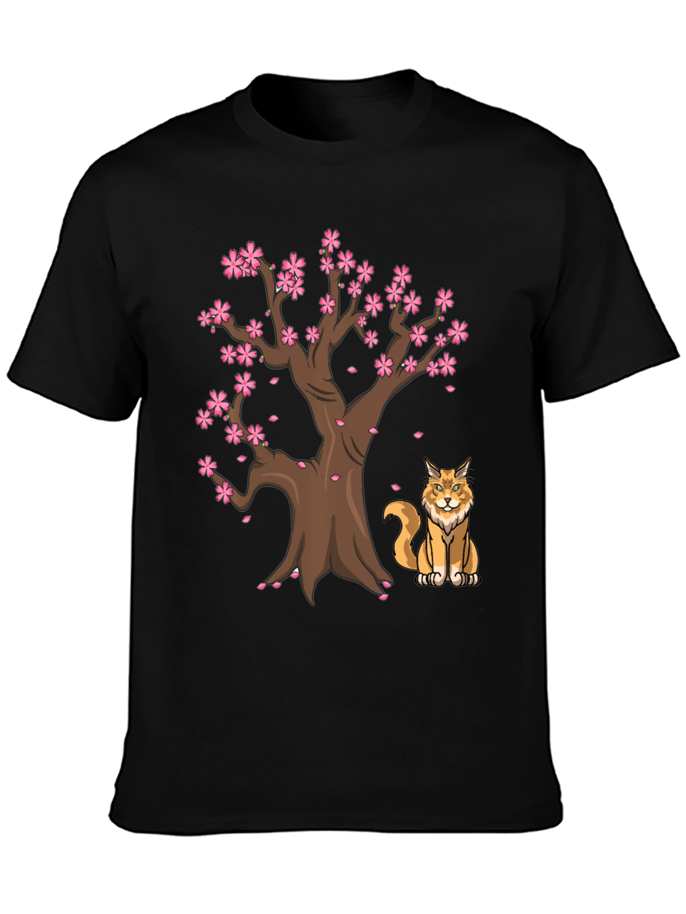 Sakura Tree Cat T-Shirt