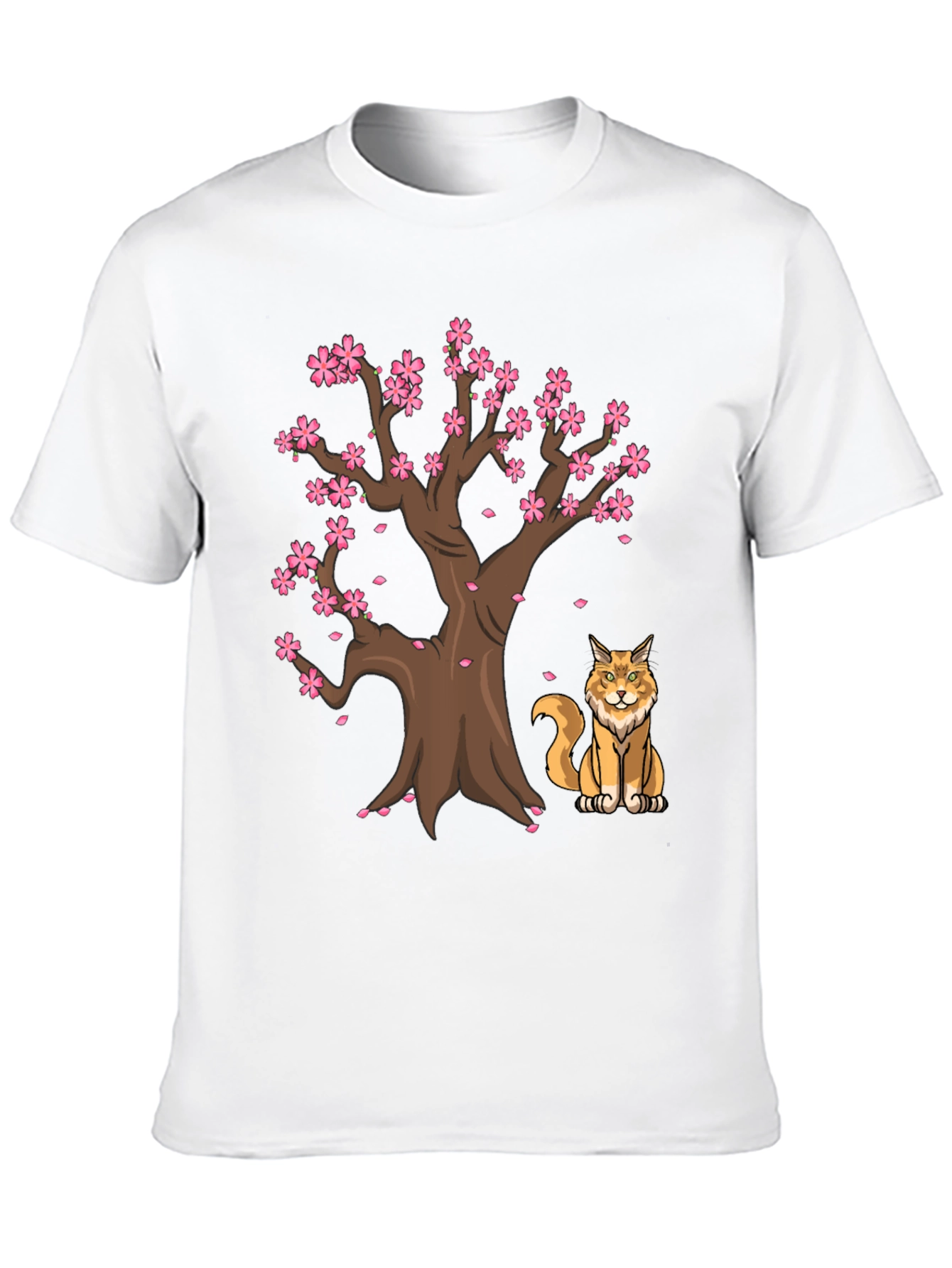 Sakura Tree Cat T-Shirt