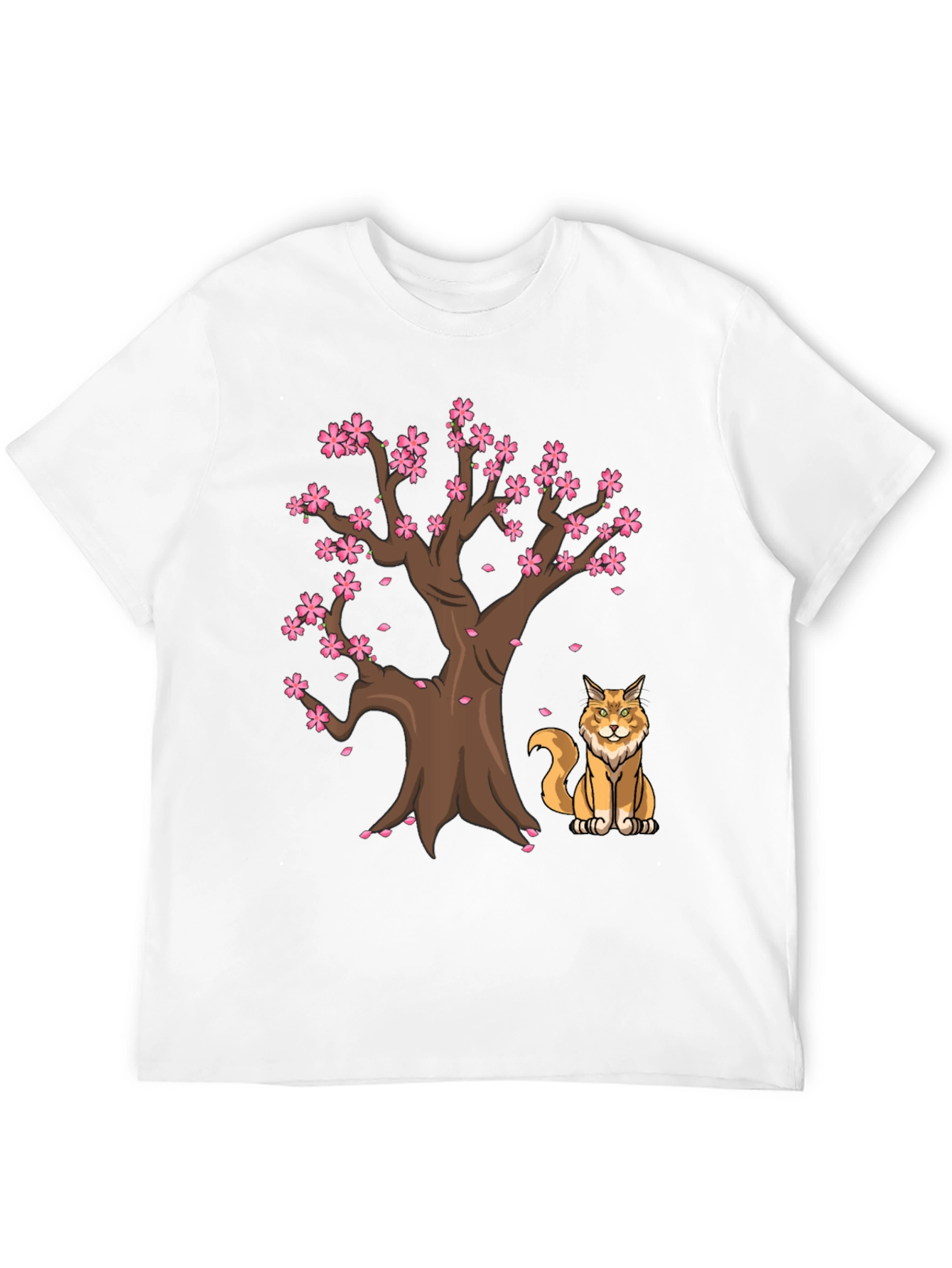 Sakura Tree Cat T-Shirt