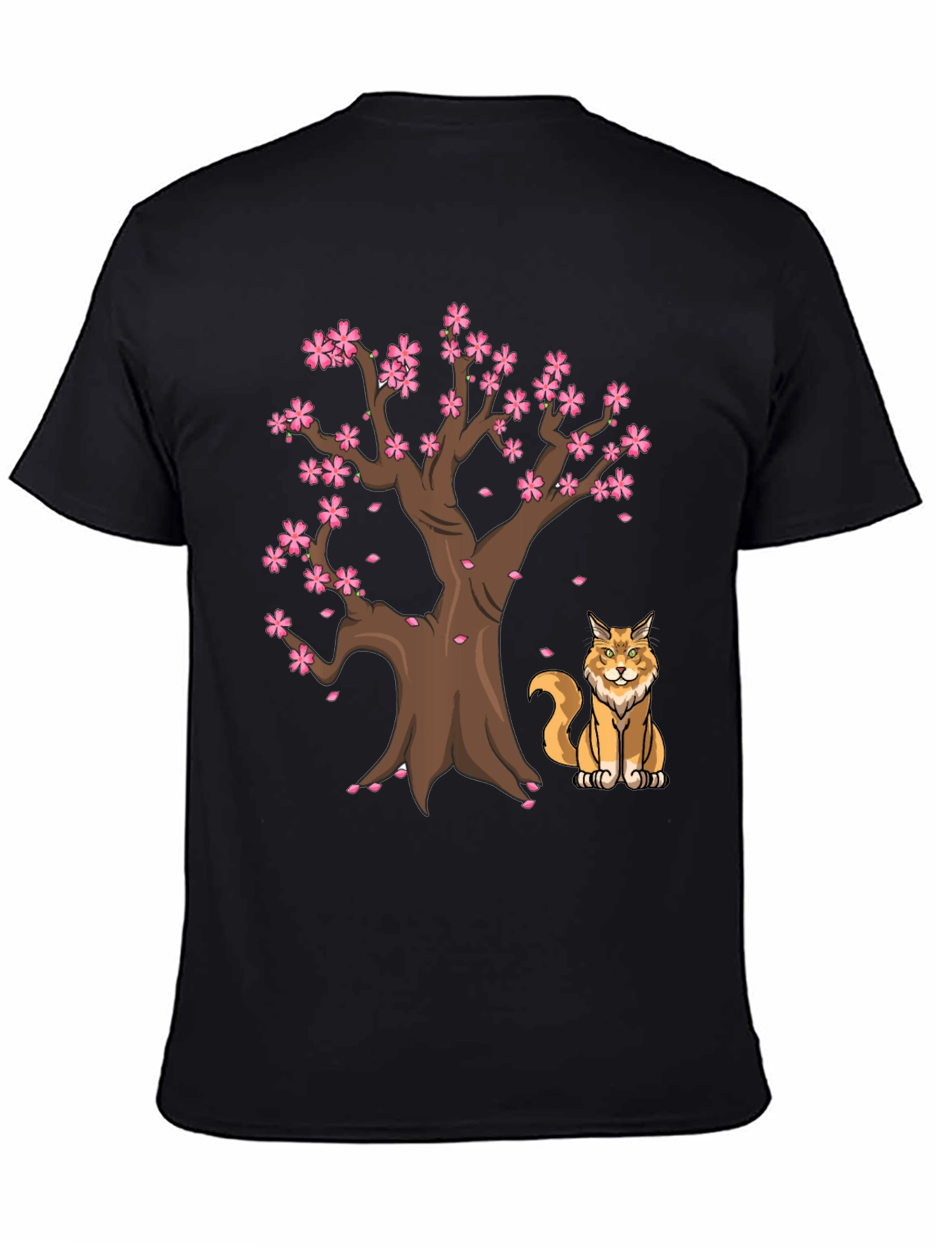 Sakura Tree Cat T-Shirt