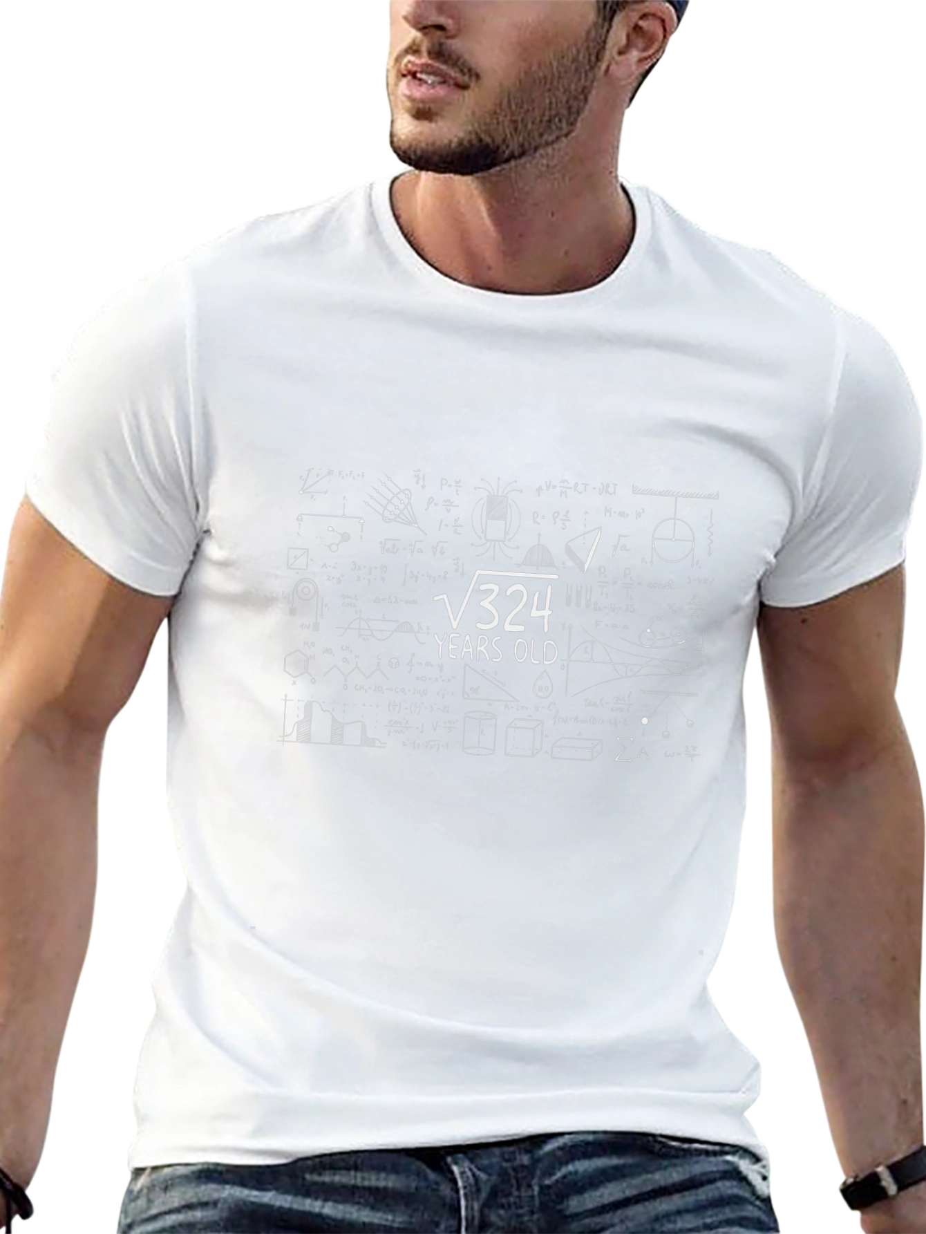 Funny Math 18th Birthday Graphic T-Shirt