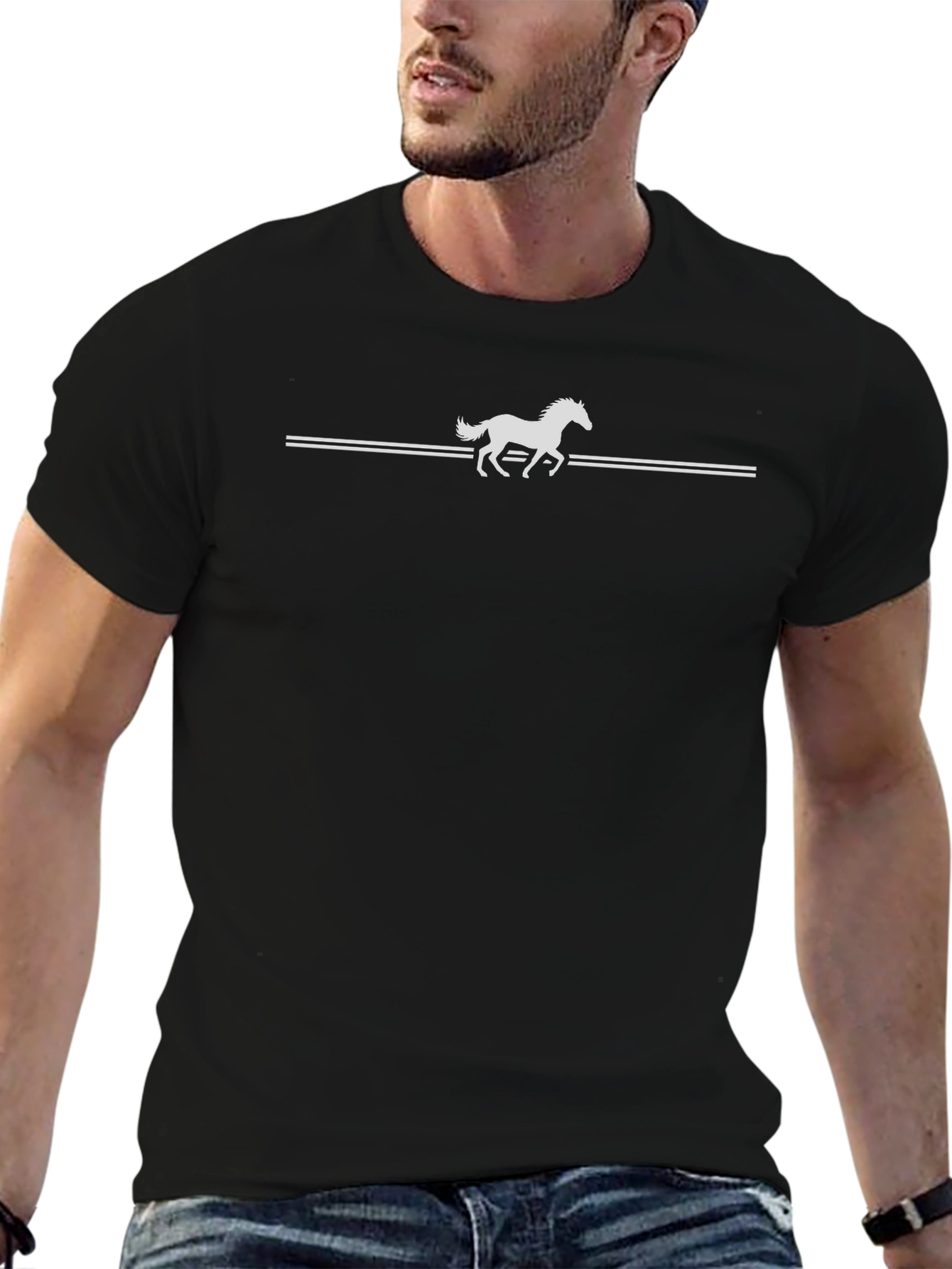 Black Horse Graphic Tee