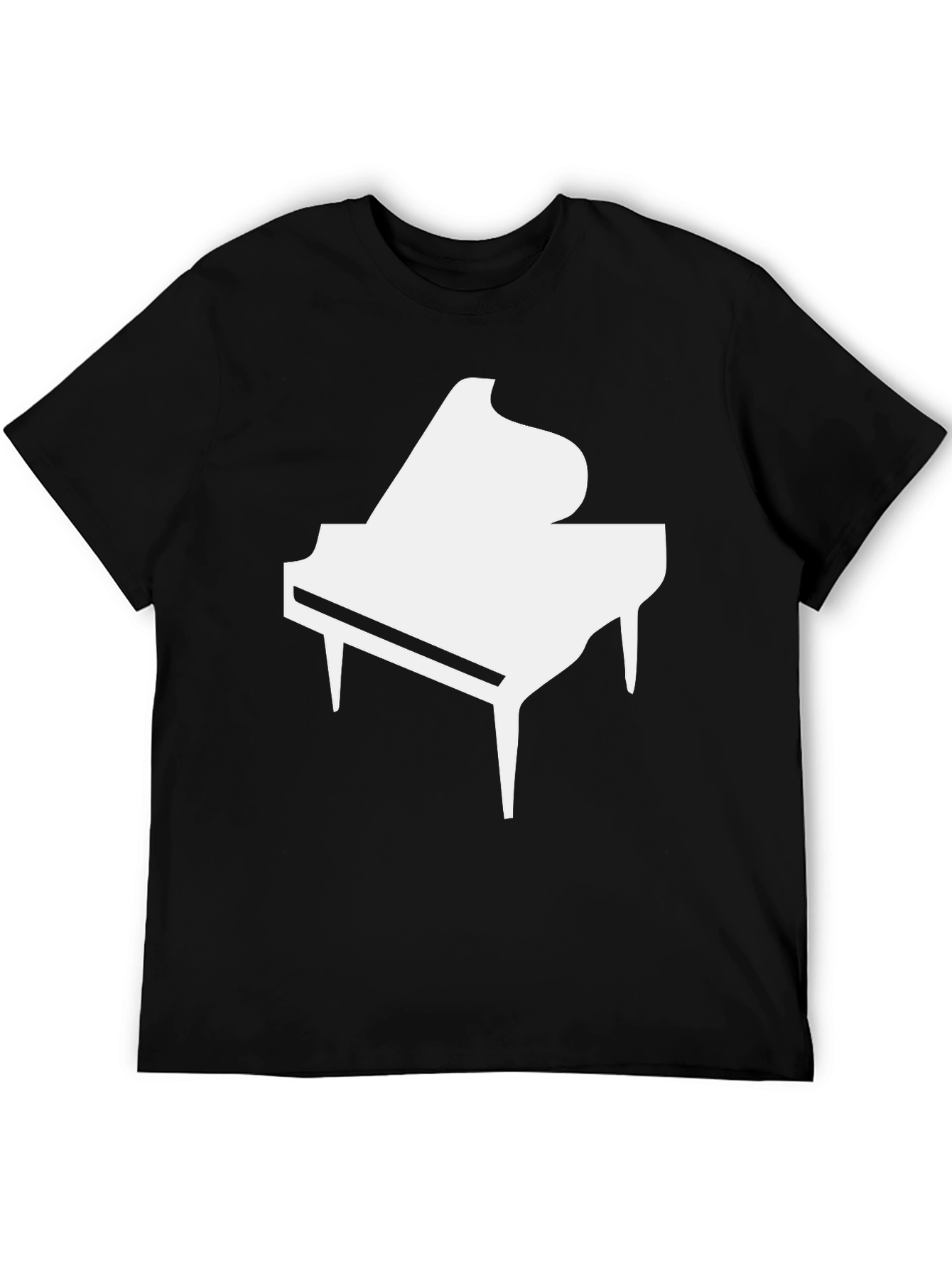 Grand Piano Graphic Tee - Music Lovers T-Shirt