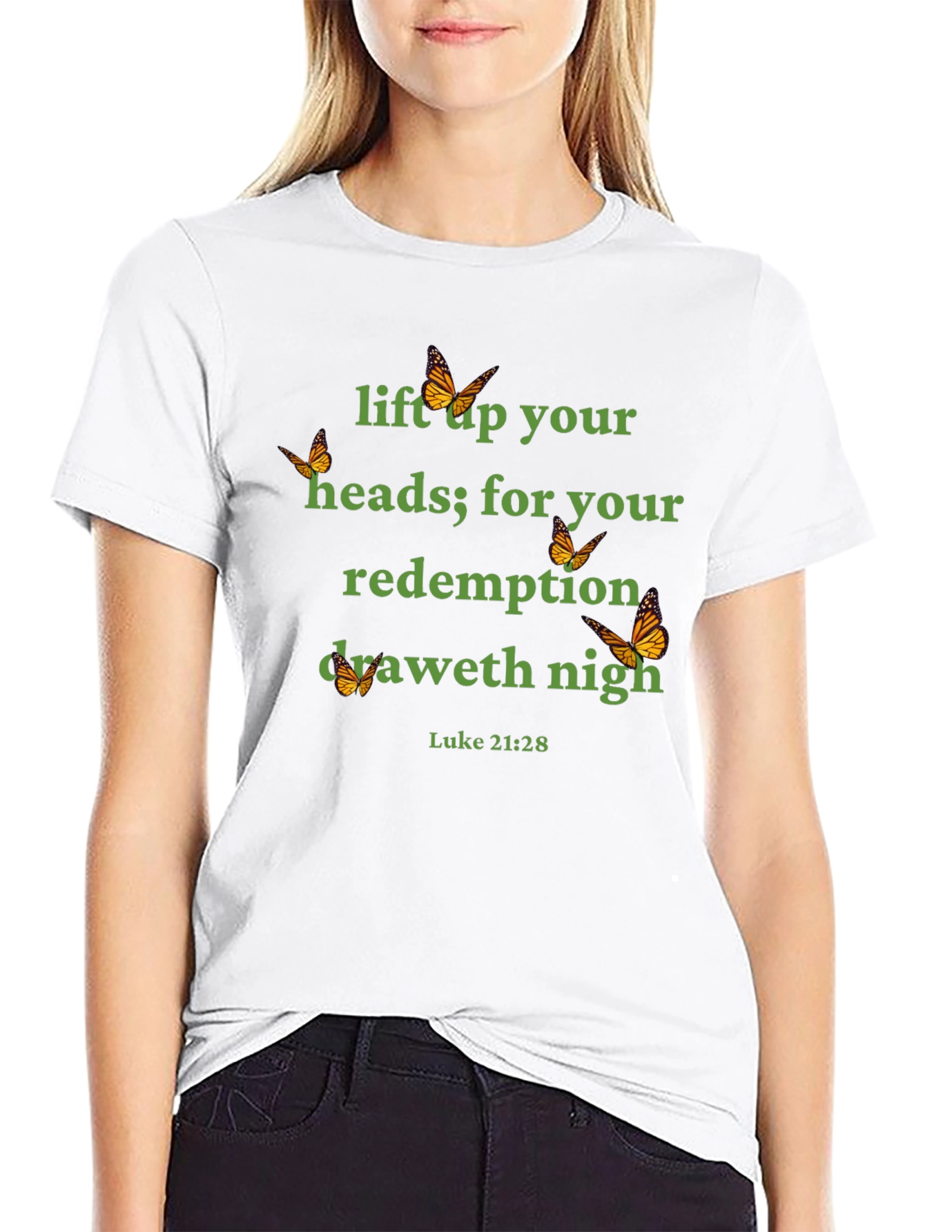 Luke 21:28 Graphic Tee - Redemption is Near