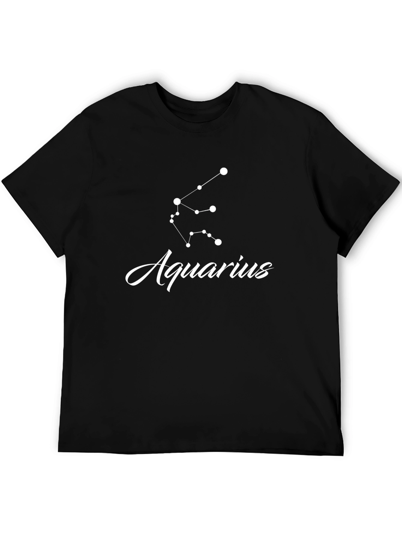 Aquarius Constellation Graphic Tee - Black