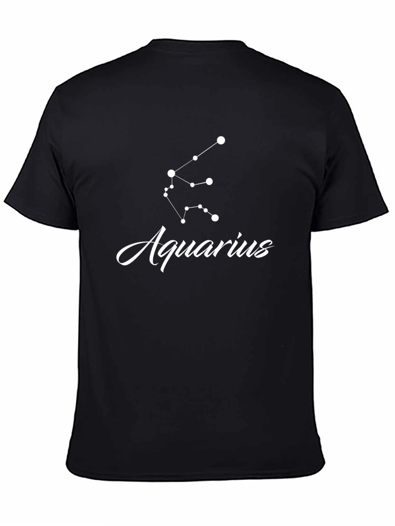 Aquarius Constellation Graphic Tee - Black