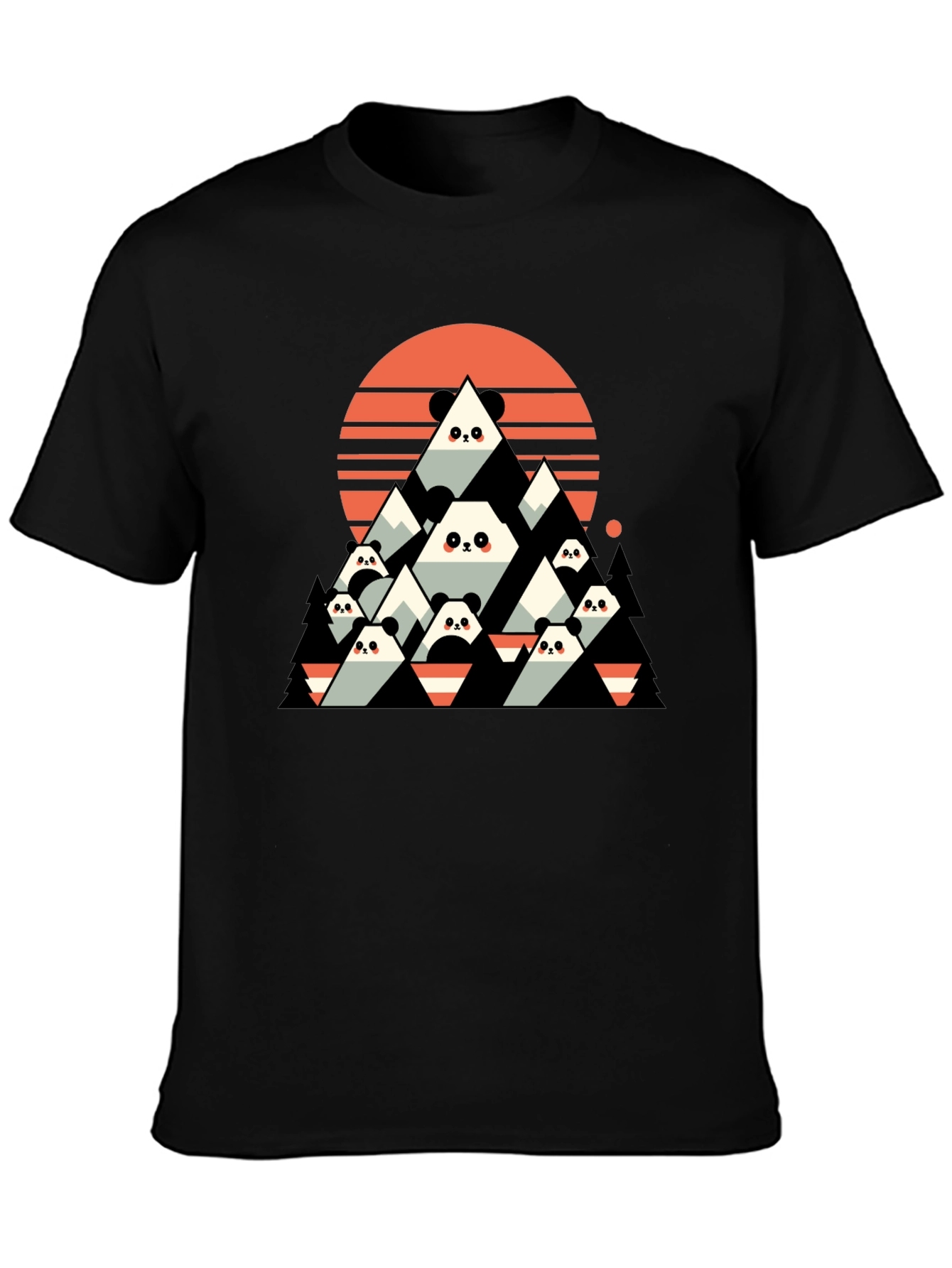 Panda Mountain Graphic Tee