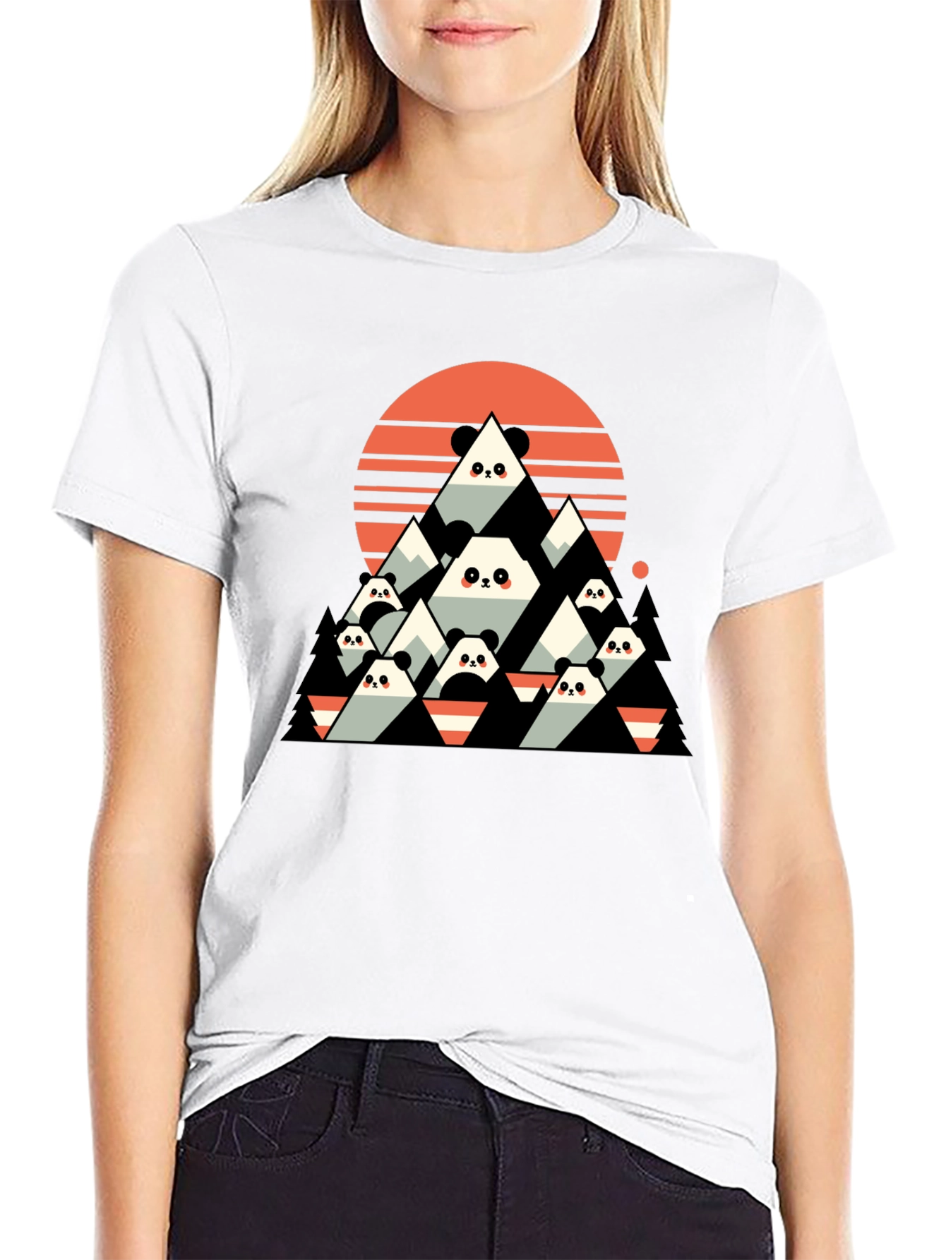 Panda Mountain Graphic Tee