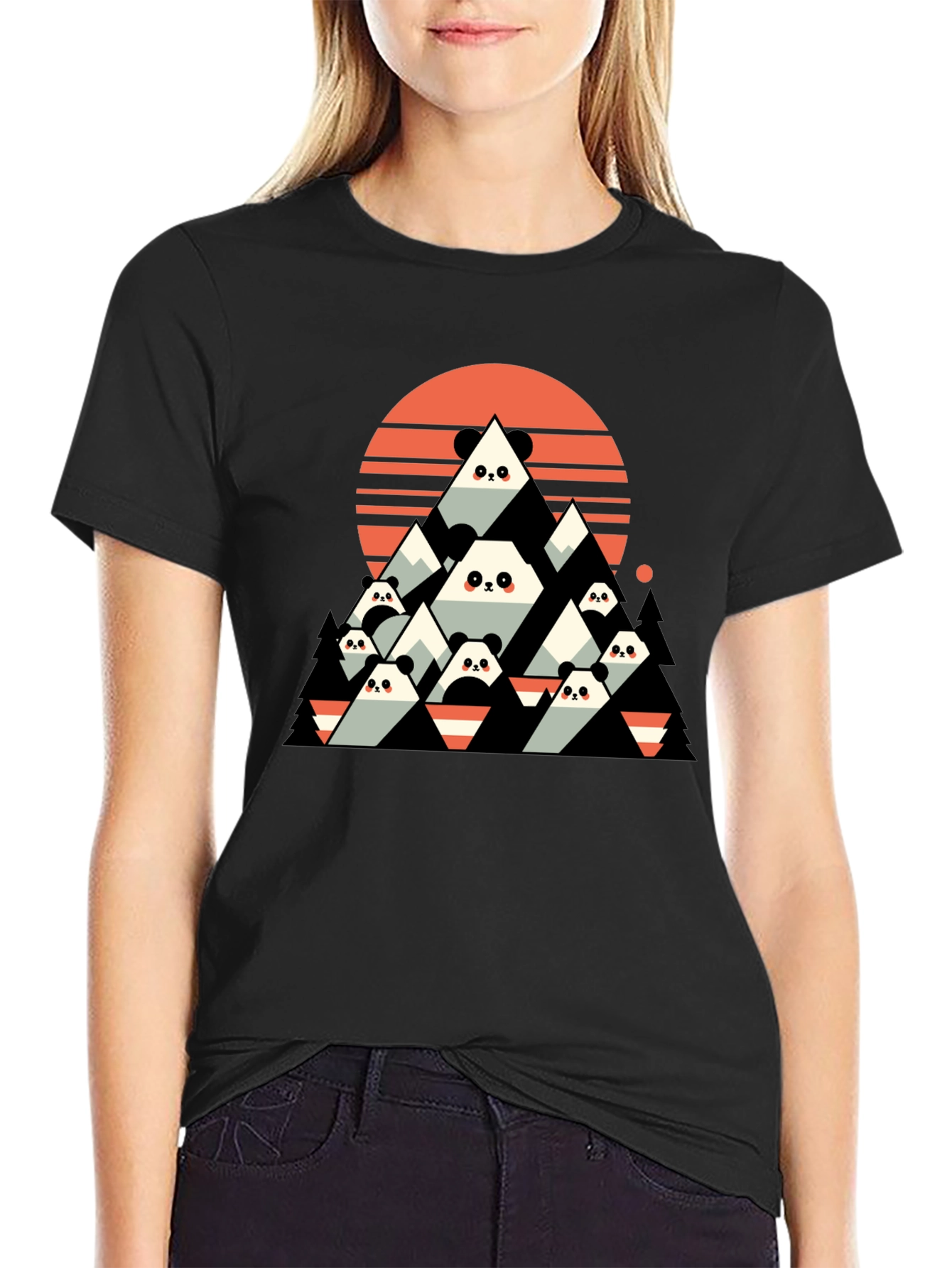 Panda Mountain Graphic Tee
