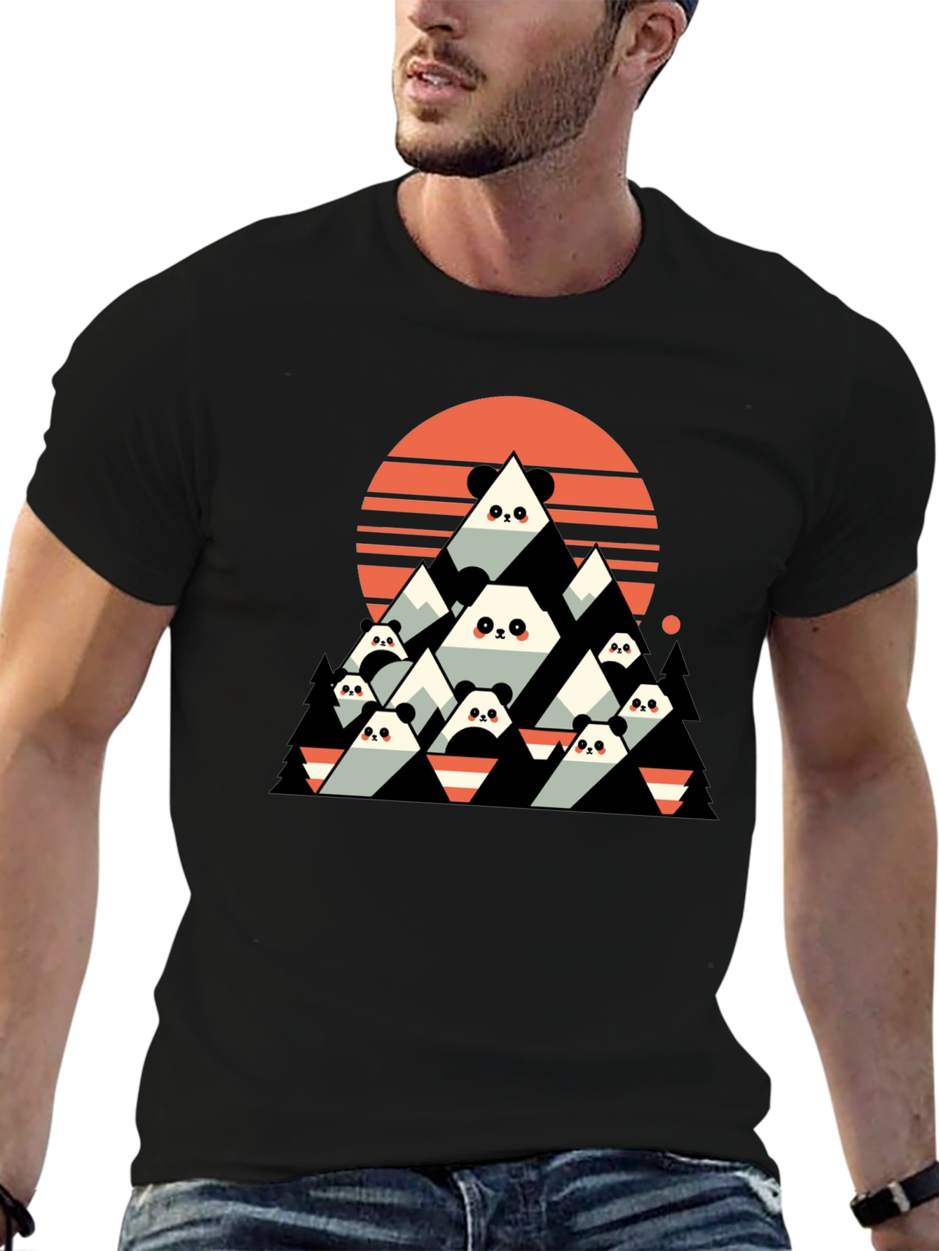 Panda Mountain Graphic Tee