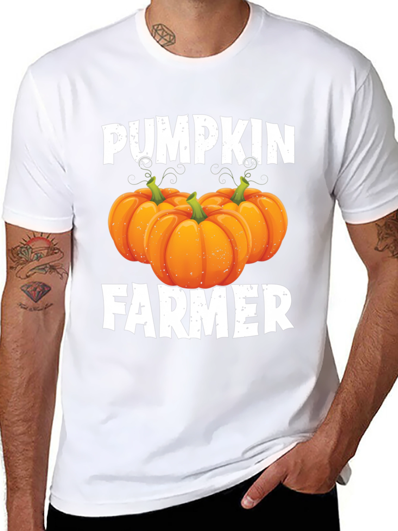 Pumpkin Farmer Halloween T-Shirt