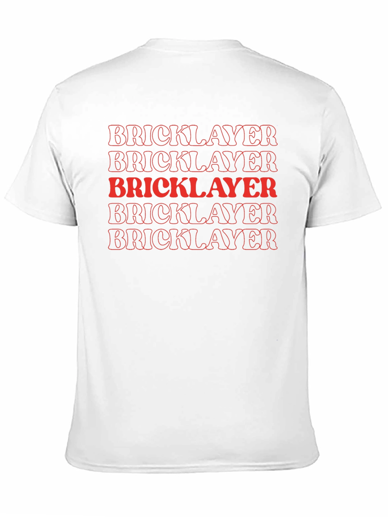 Bricklayer Text Graphic Black T-Shirt