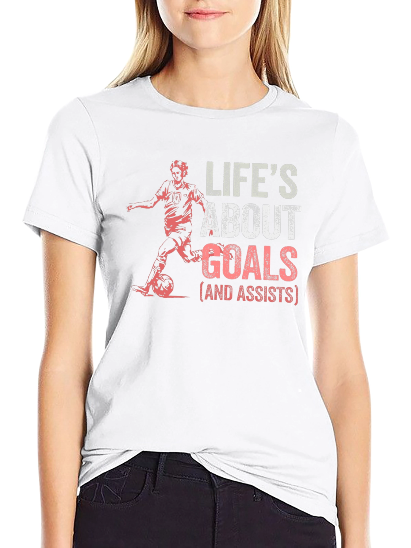 Lifes About Goals Black T-Shirt