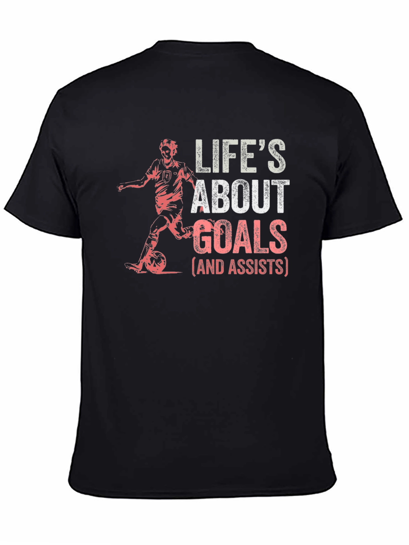 Lifes About Goals Black T-Shirt