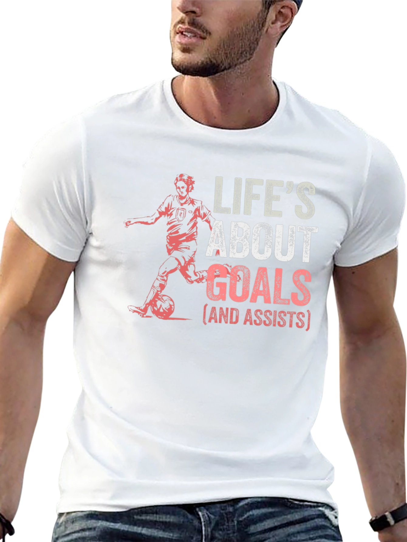 Lifes About Goals Black T-Shirt