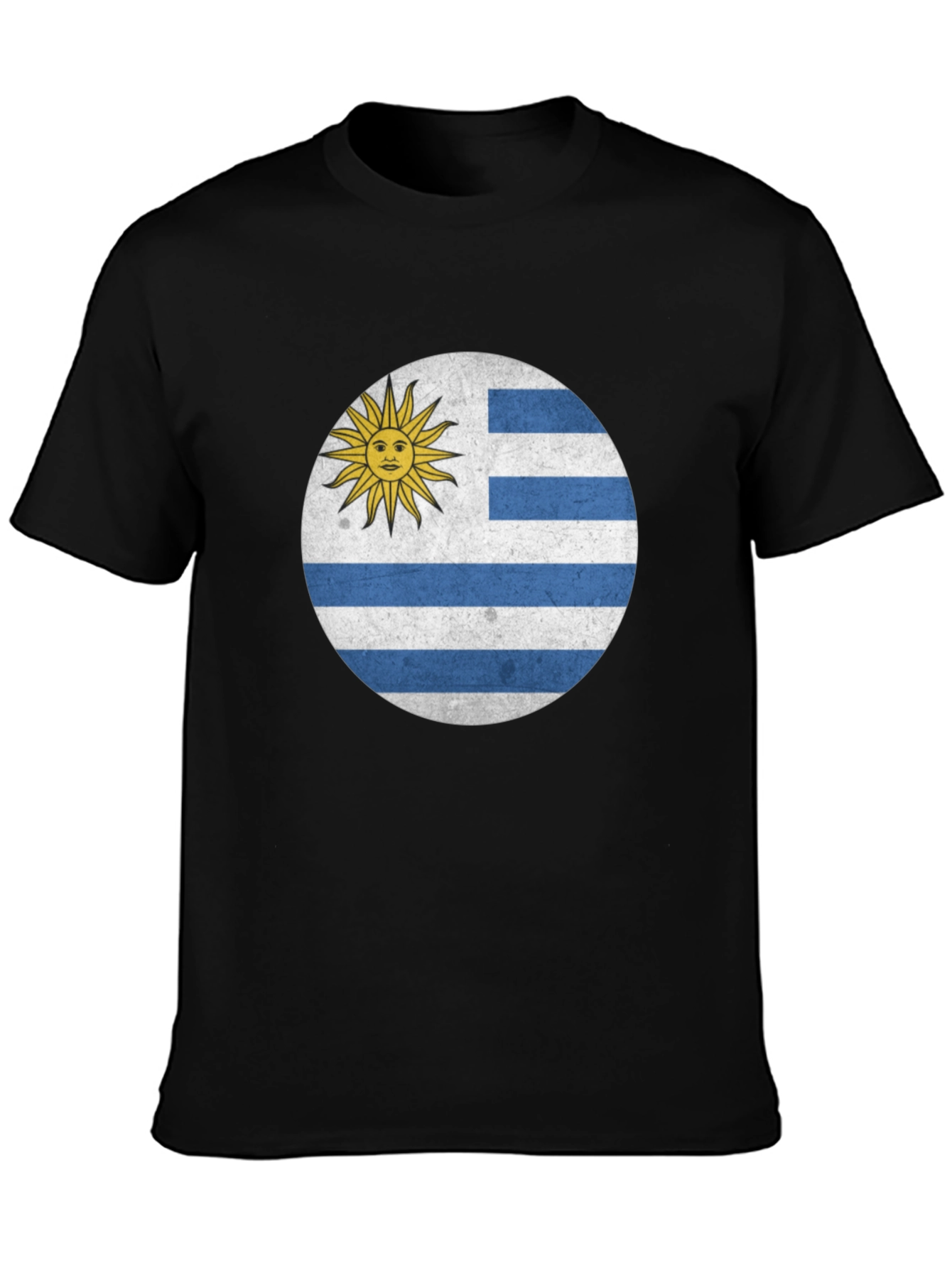 Uruguay Flag T-Shirt - Black Graphic Tee