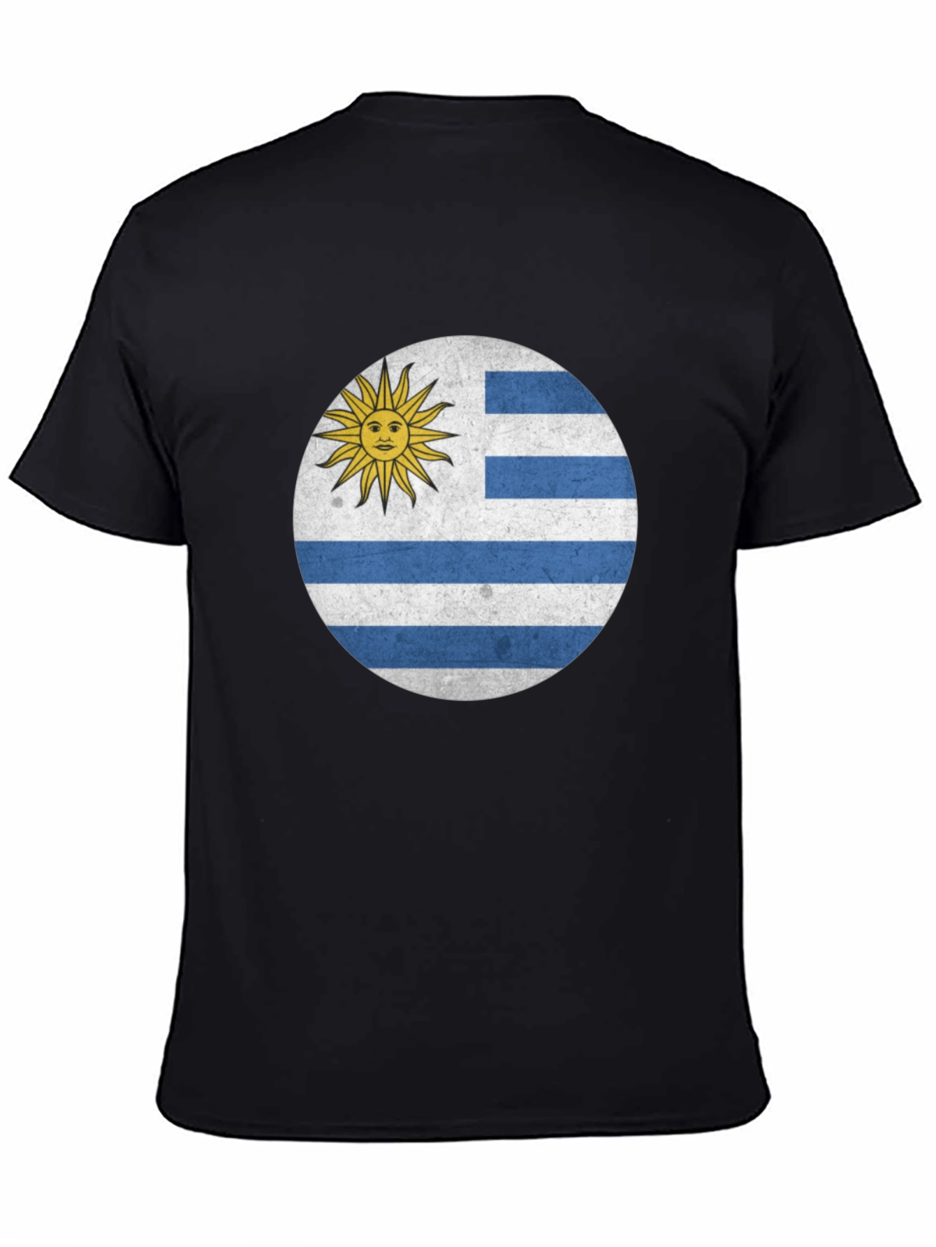 Uruguay Flag T-Shirt - Black Graphic Tee
