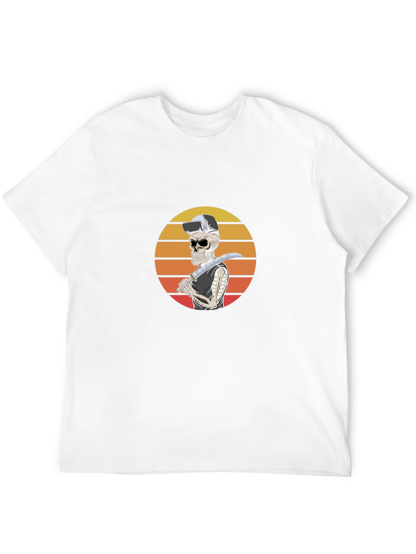 Sunset Skeleton Sword T-Shirt
