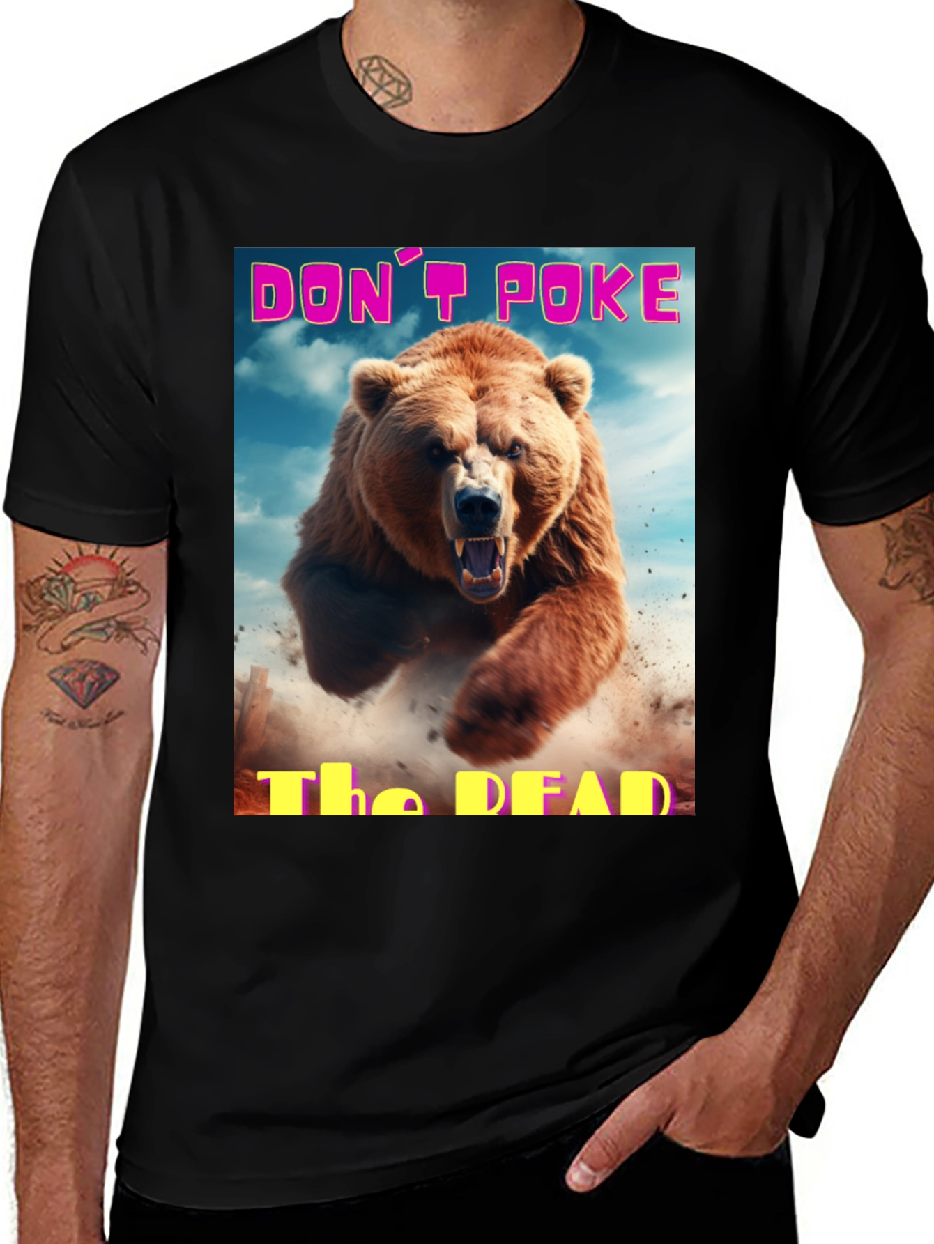 Dont Poke The Dead Bear Graphic Tee