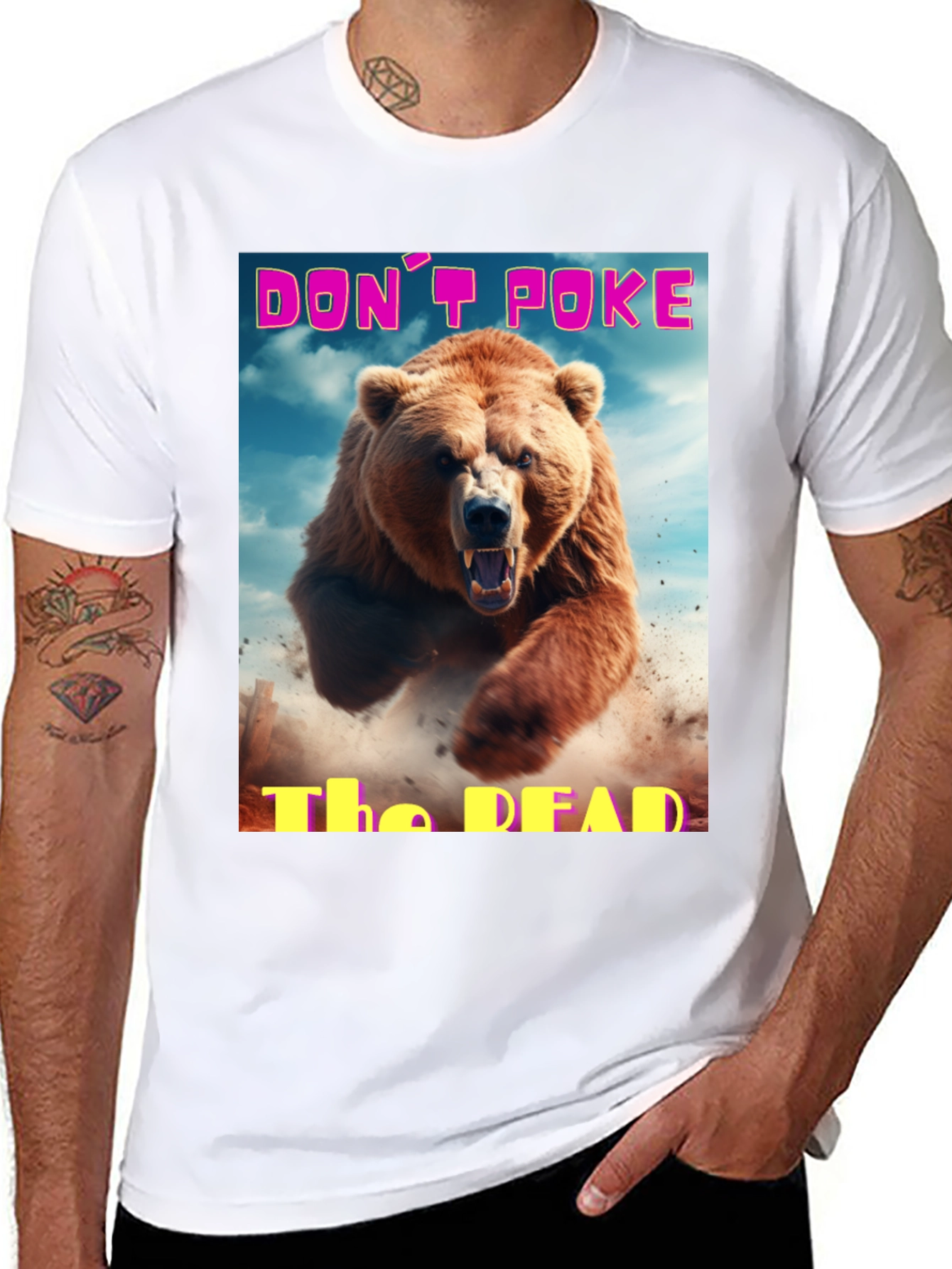 Dont Poke The Dead Bear Graphic Tee