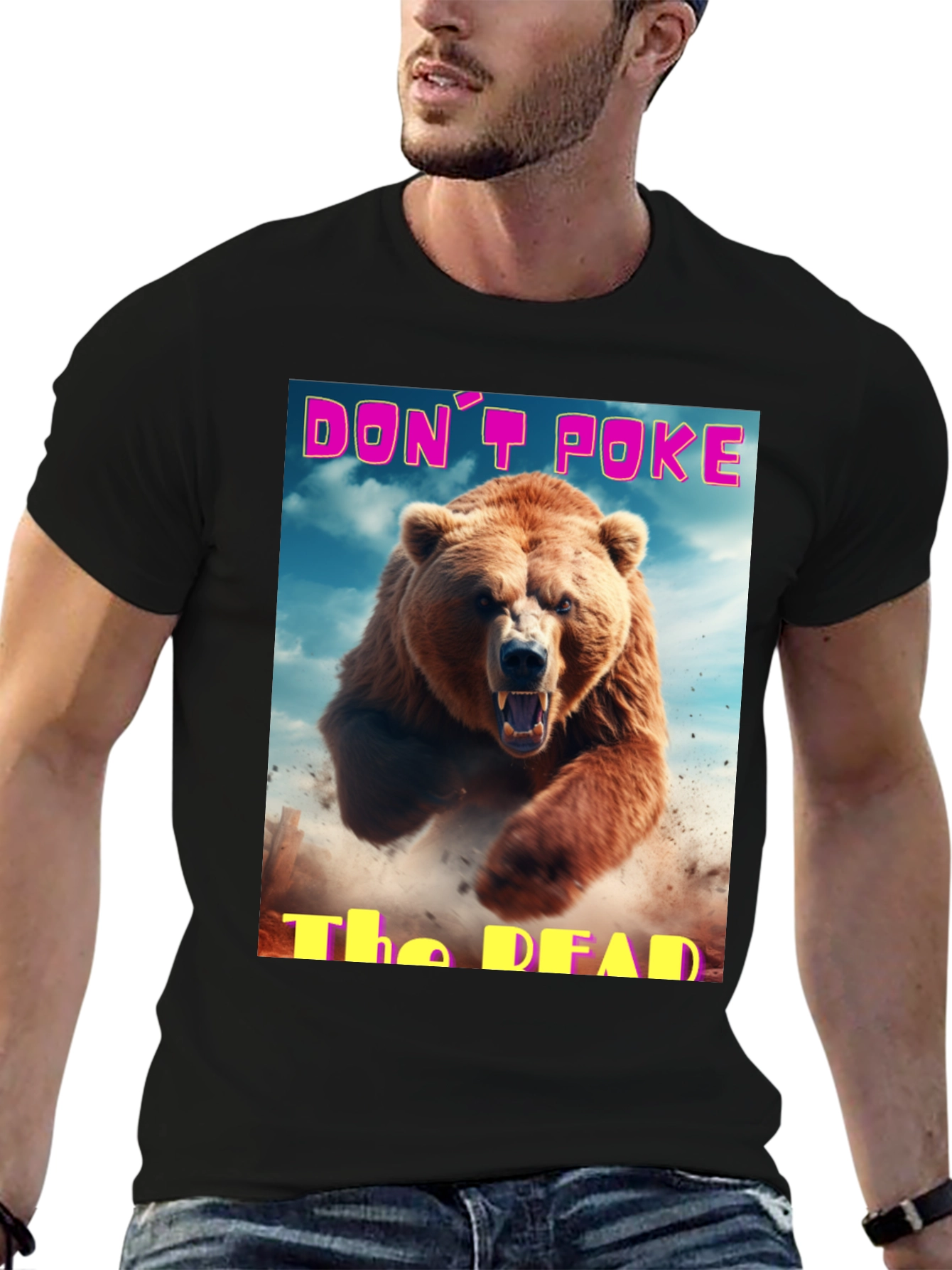 Dont Poke The Dead Bear Graphic Tee
