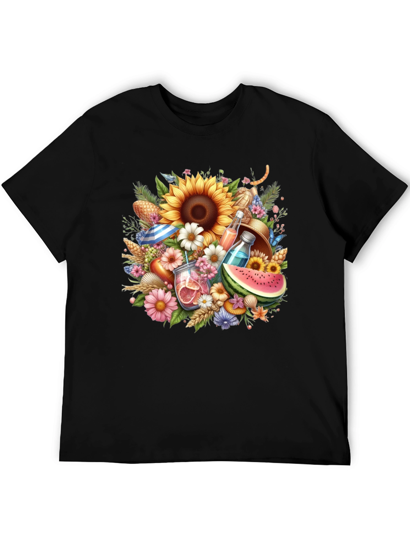 Summer Fun Floral Graphic T-Shirt
