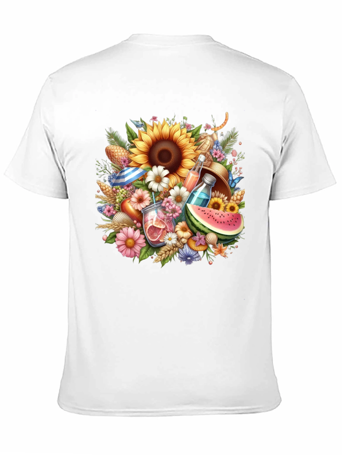 Summer Fun Floral Graphic T-Shirt