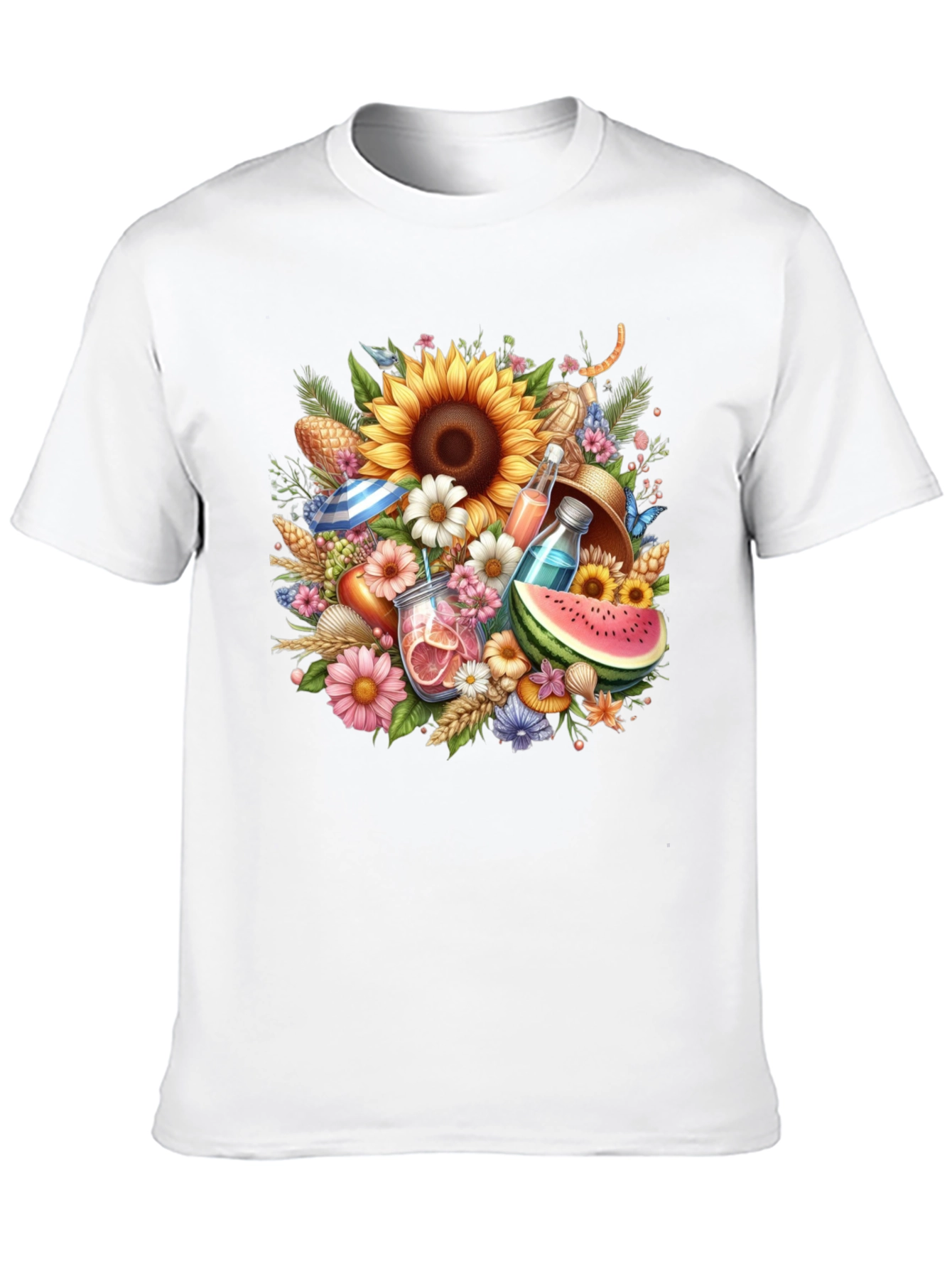 Summer Fun Floral Graphic T-Shirt