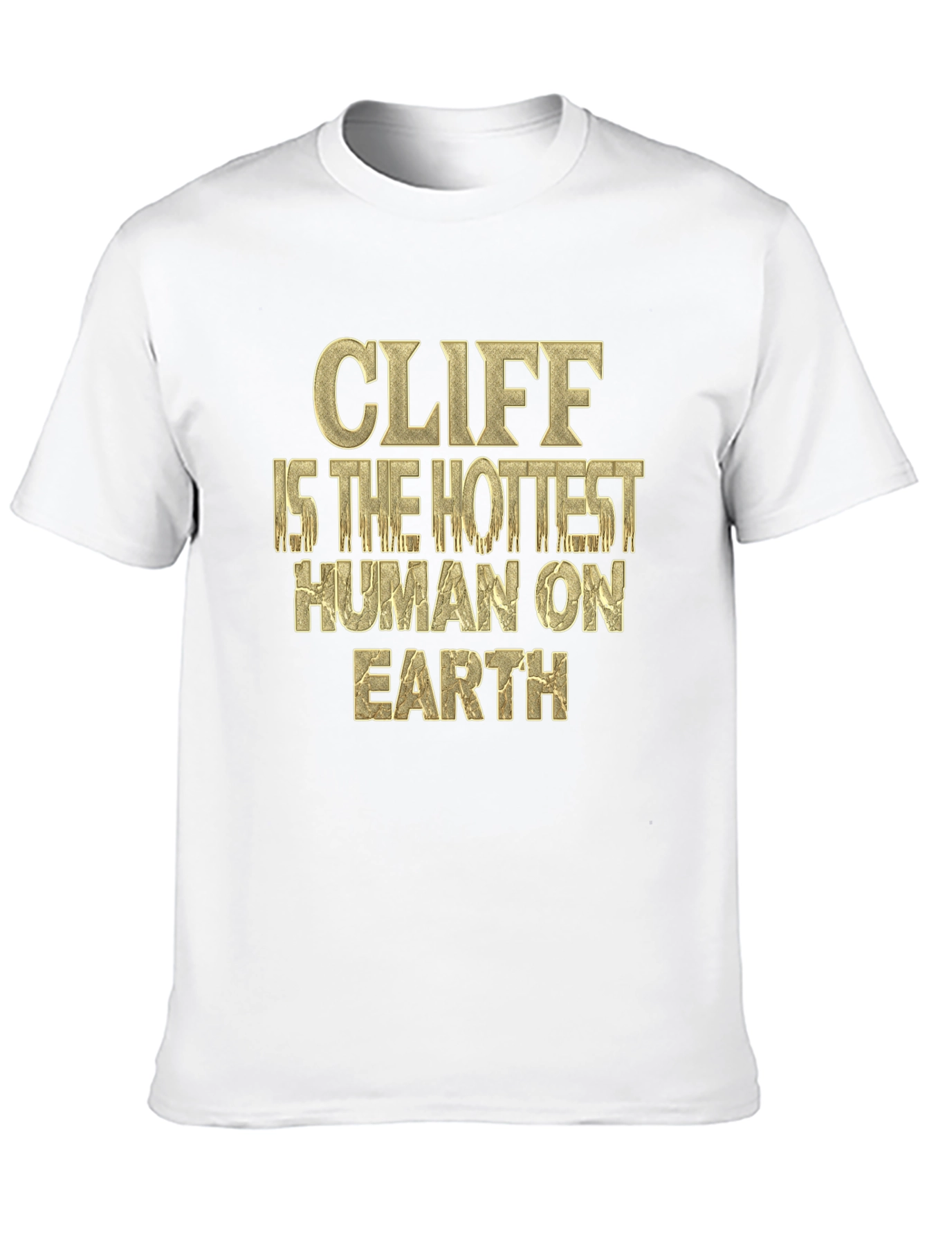 Cliff Hottest Human T-Shirt - Black Graphic Tee