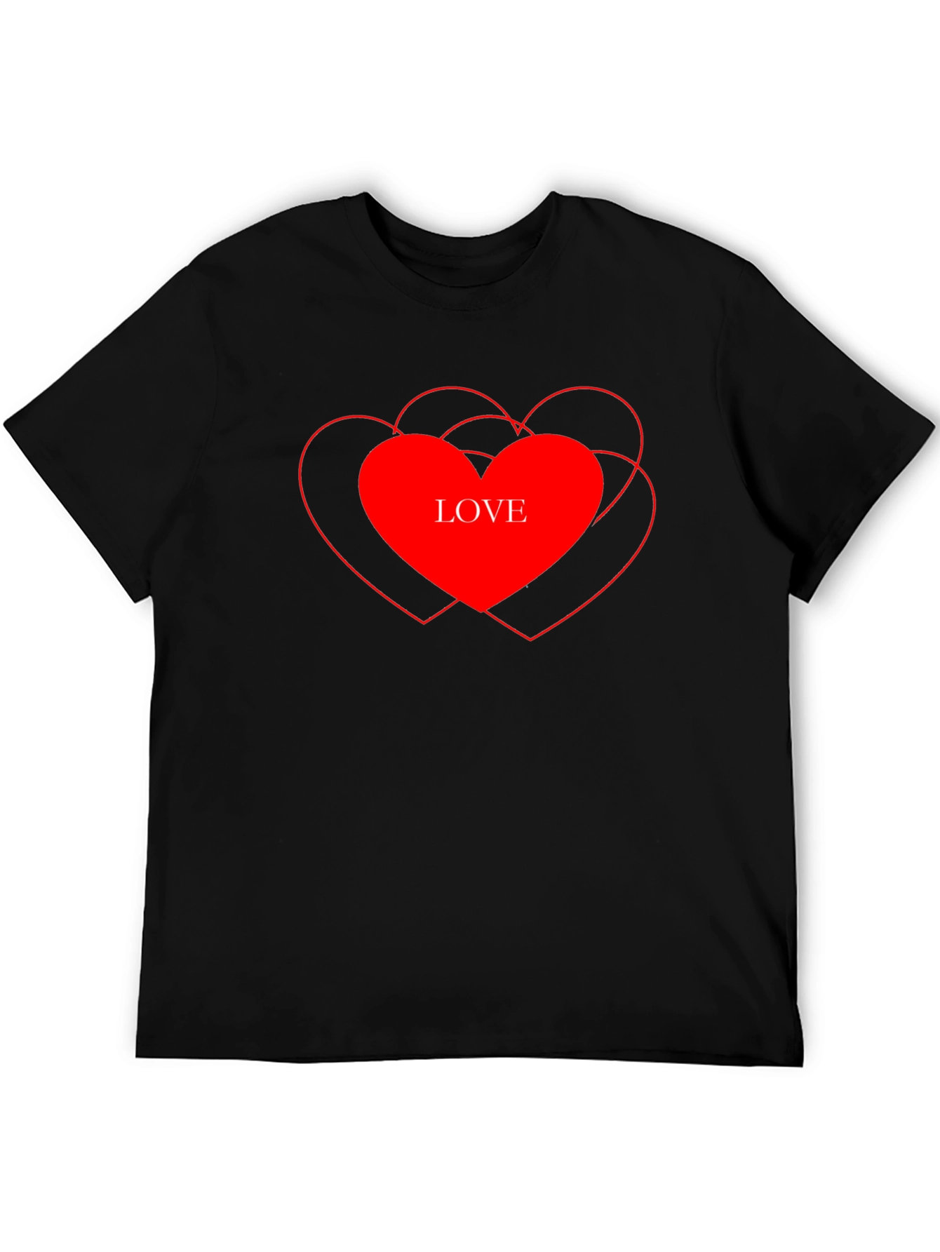Love Heart Graphic T-Shirt - Stylish Casual Tee