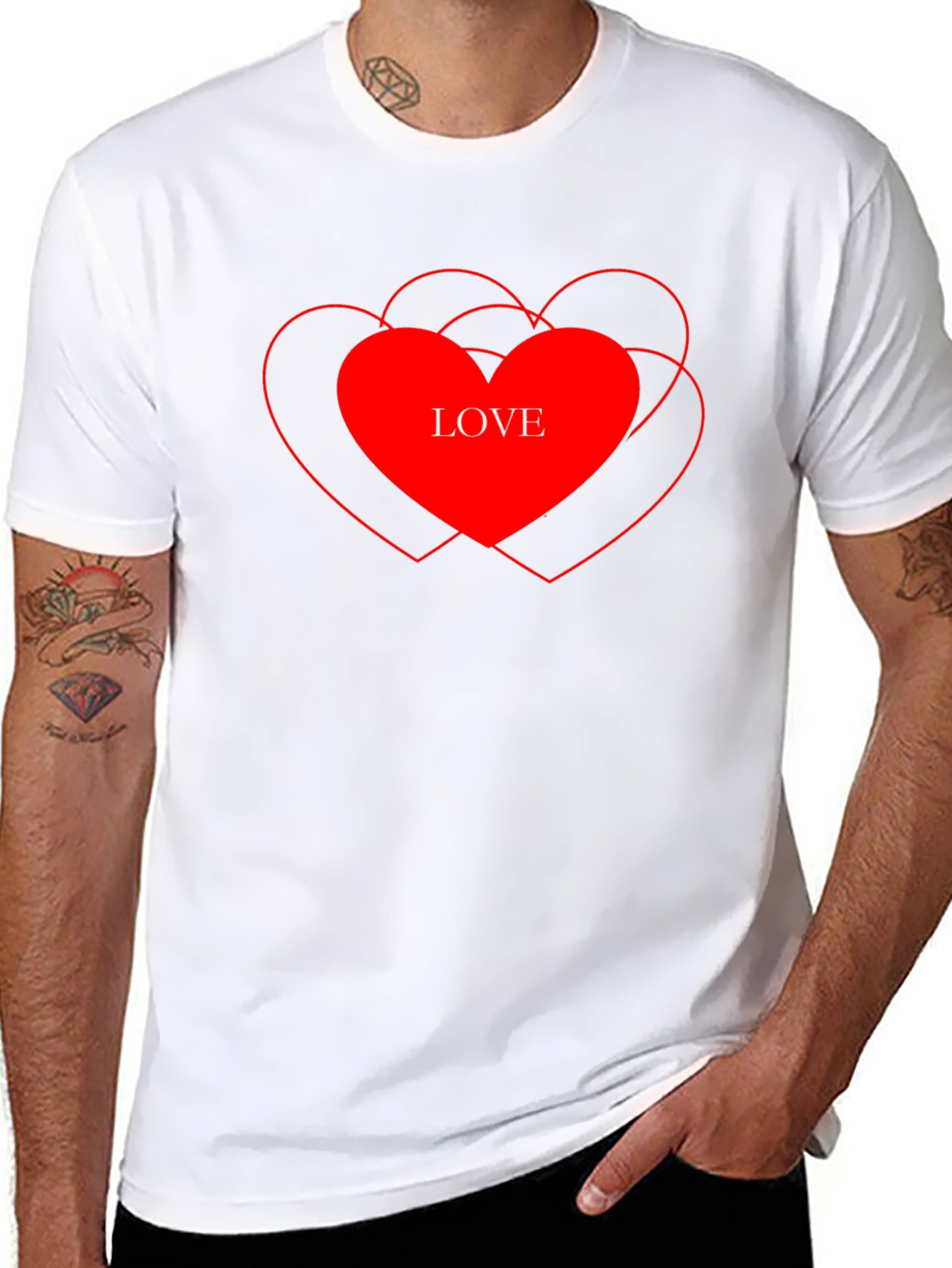 Love Heart Graphic T-Shirt - Stylish Casual Tee