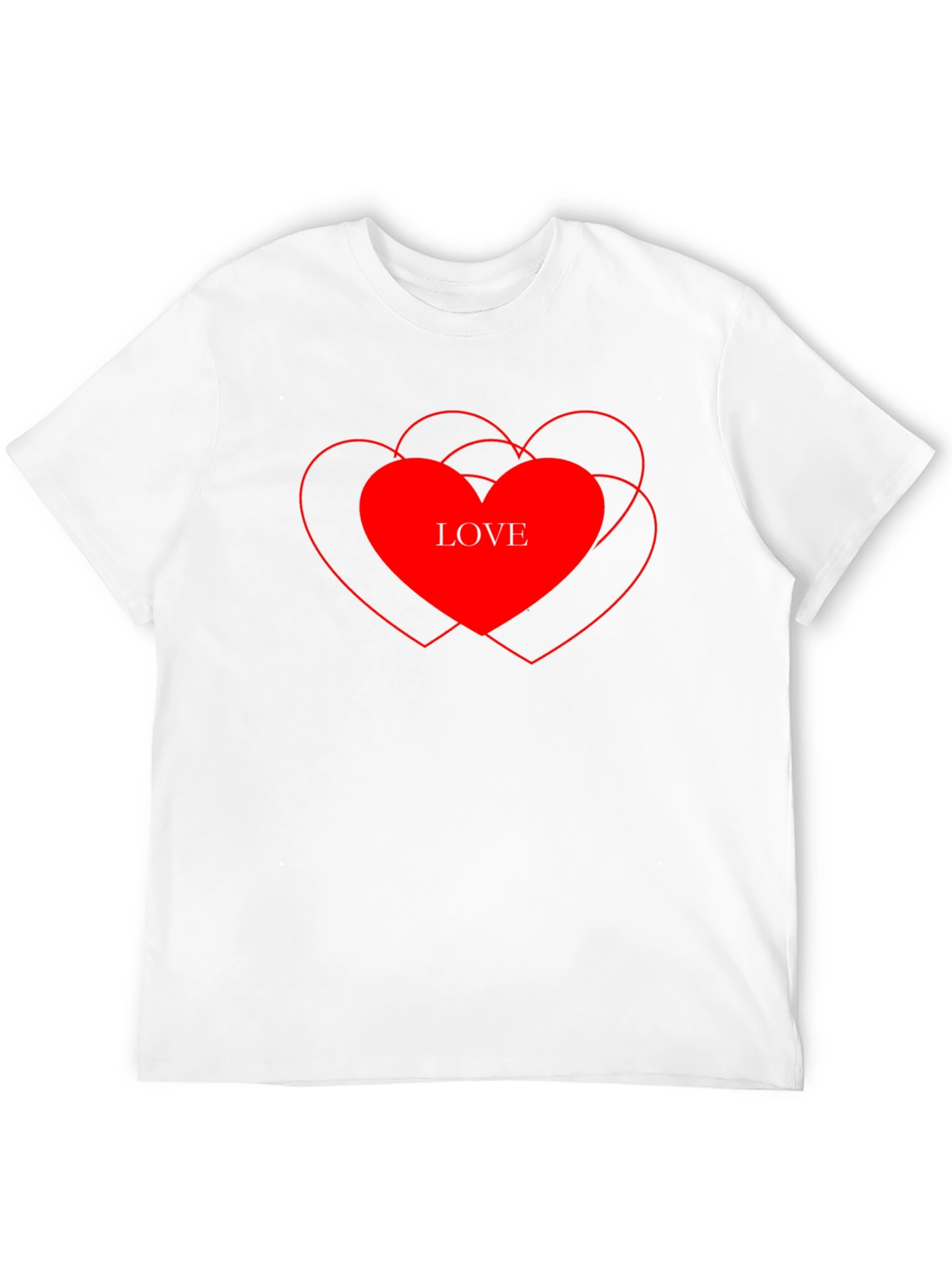Love Heart Graphic T-Shirt - Stylish Casual Tee