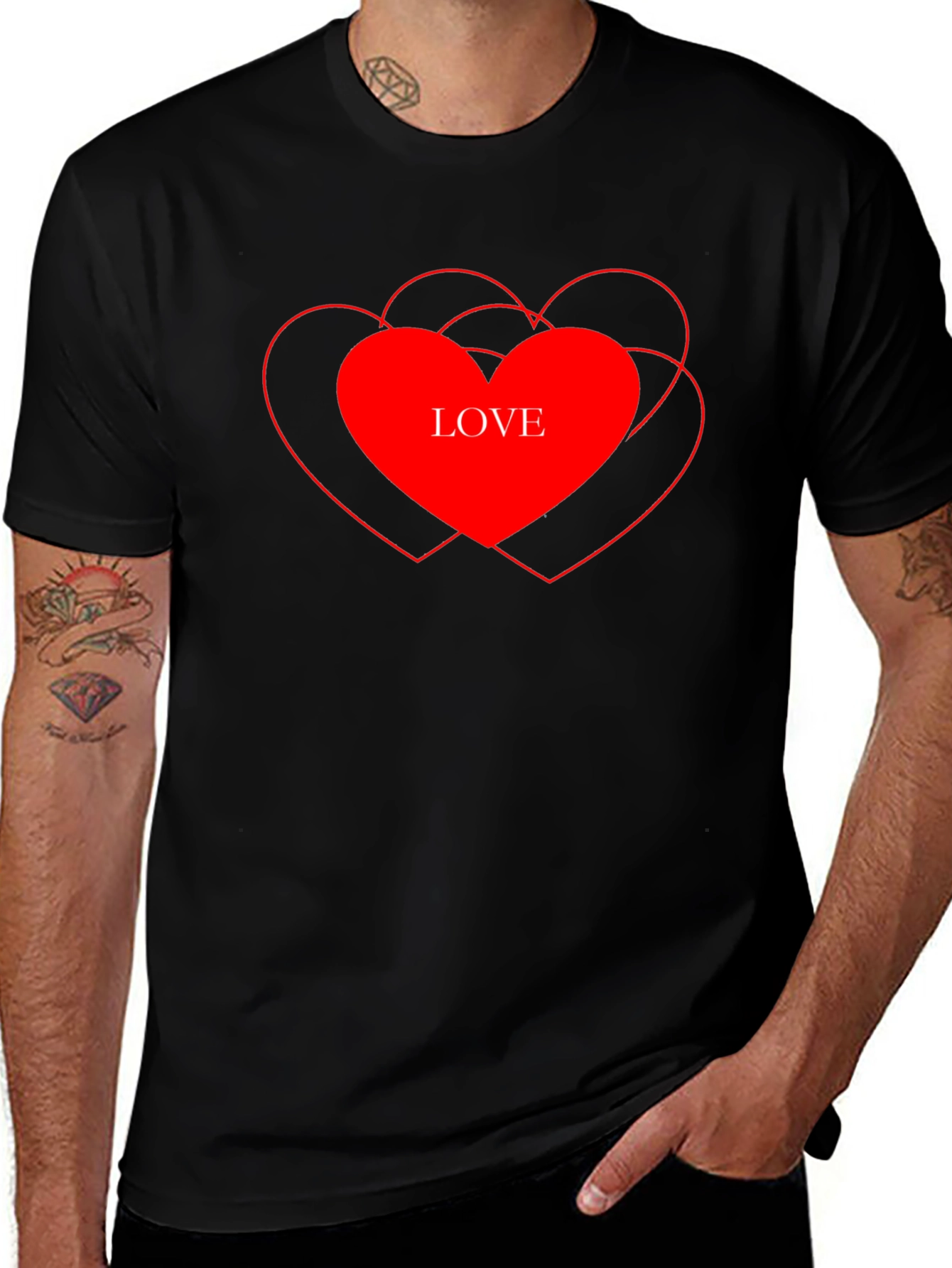 Love Heart Graphic T-Shirt - Stylish Casual Tee
