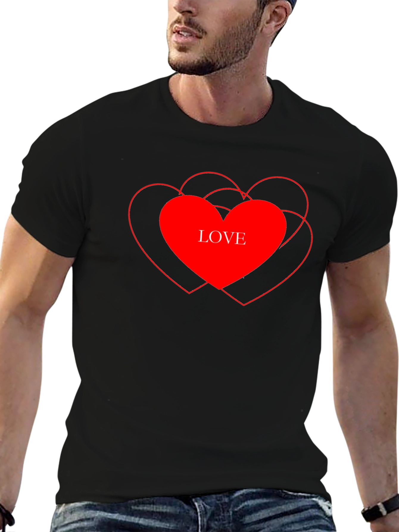 Love Heart Graphic T-Shirt - Stylish Casual Tee