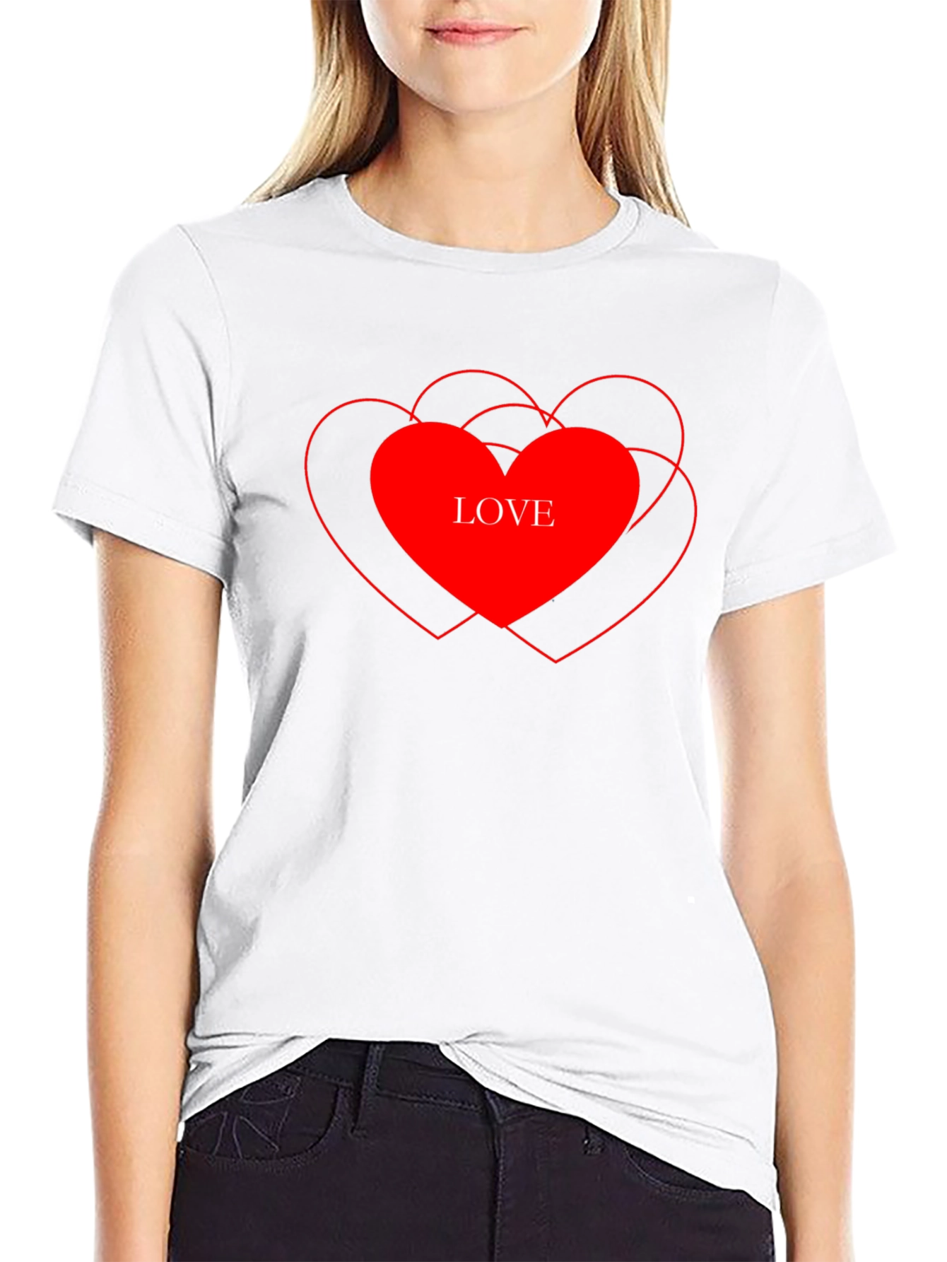 Love Heart Graphic T-Shirt - Stylish Casual Tee