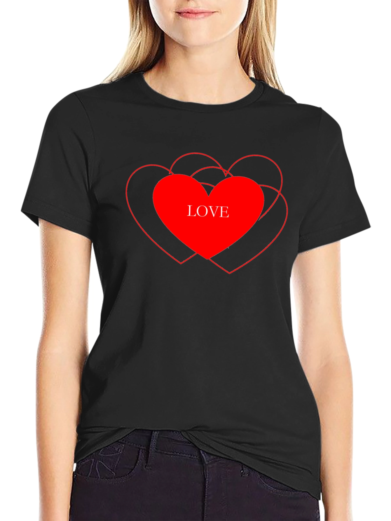 Love Heart Graphic T-Shirt - Stylish Casual Tee