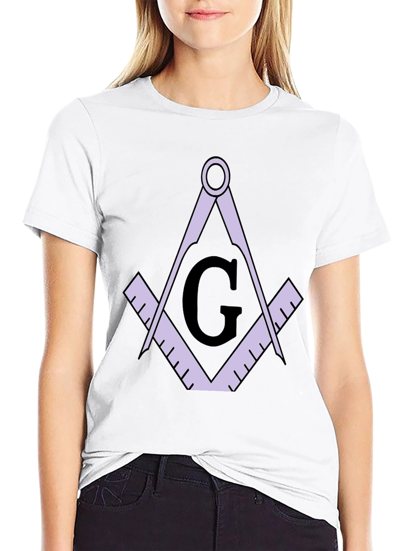 Masonic T-Shirt Square and Compasses Graphic Tee