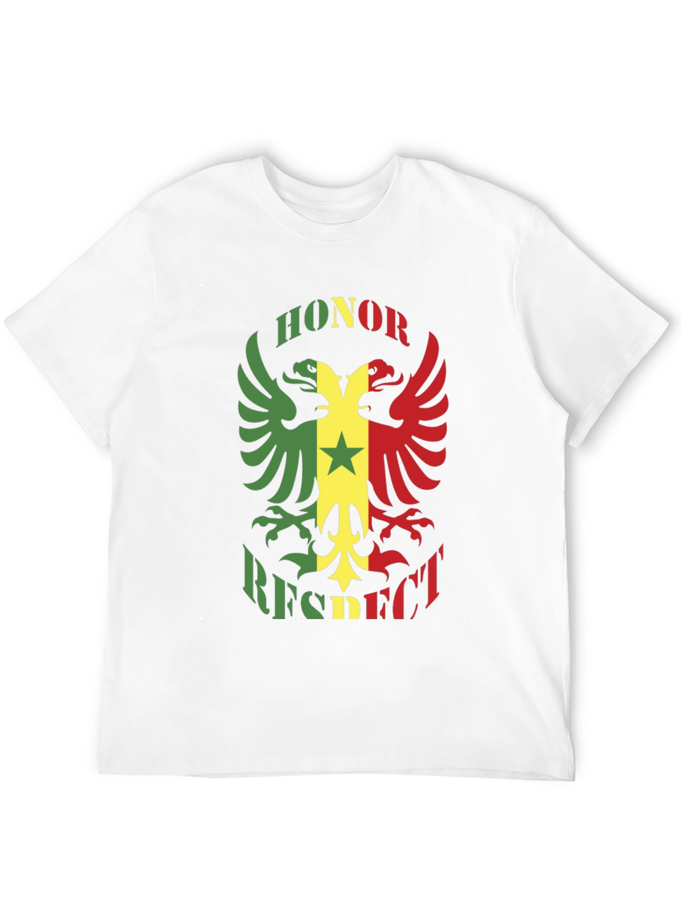 Honor Respect Eagle Graphic Black T-Shirt