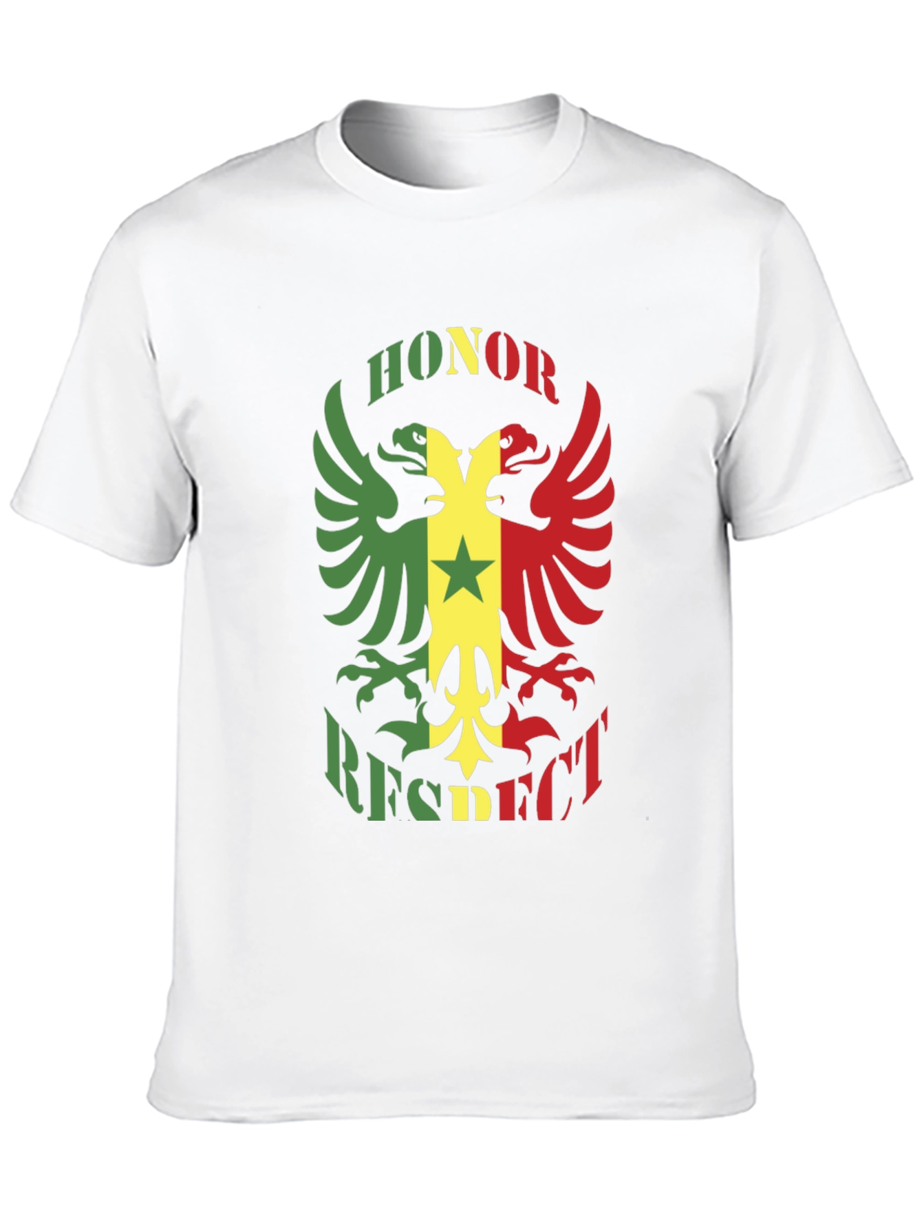 Honor Respect Eagle Graphic Black T-Shirt