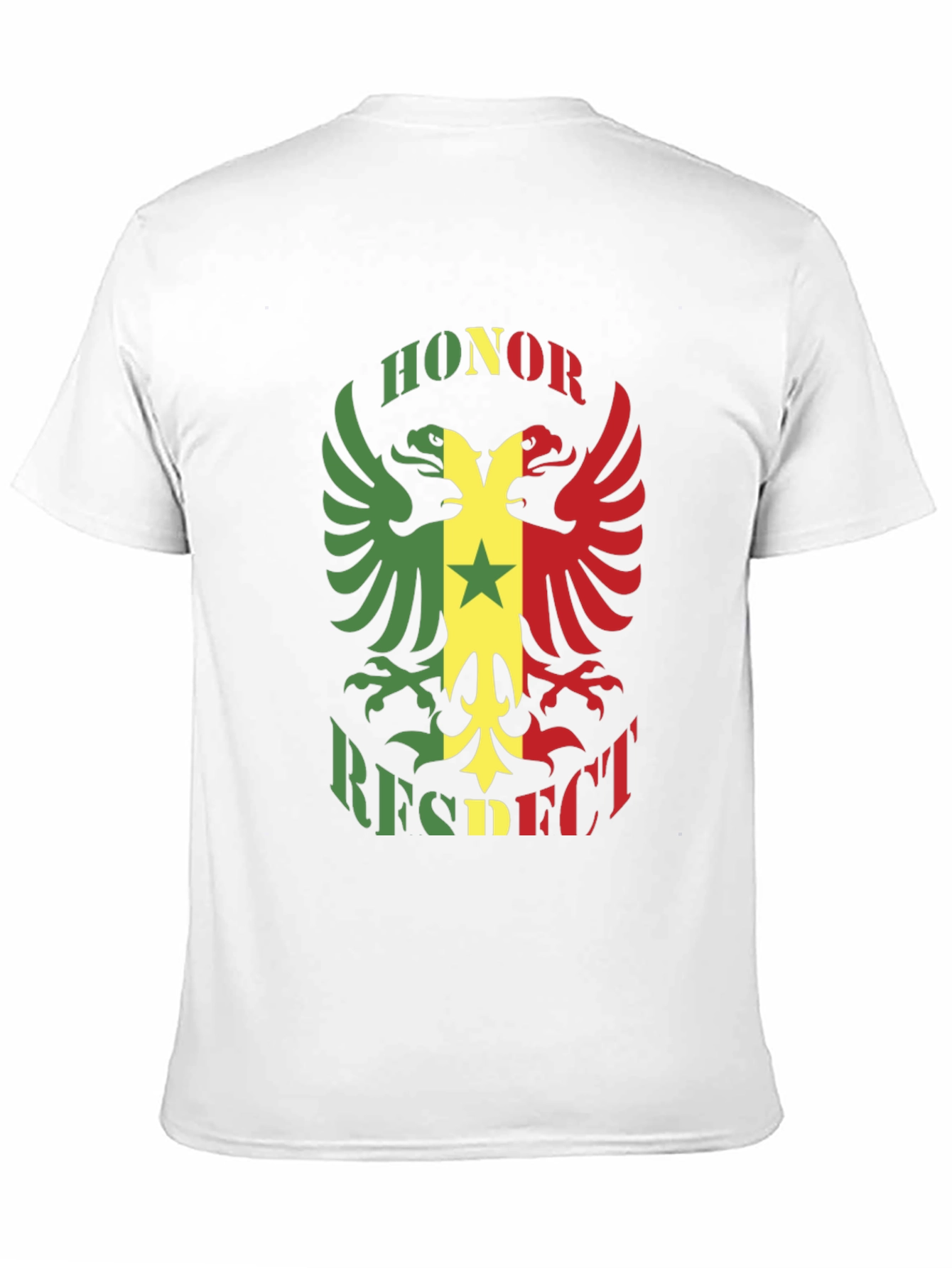 Honor Respect Eagle Graphic Black T-Shirt