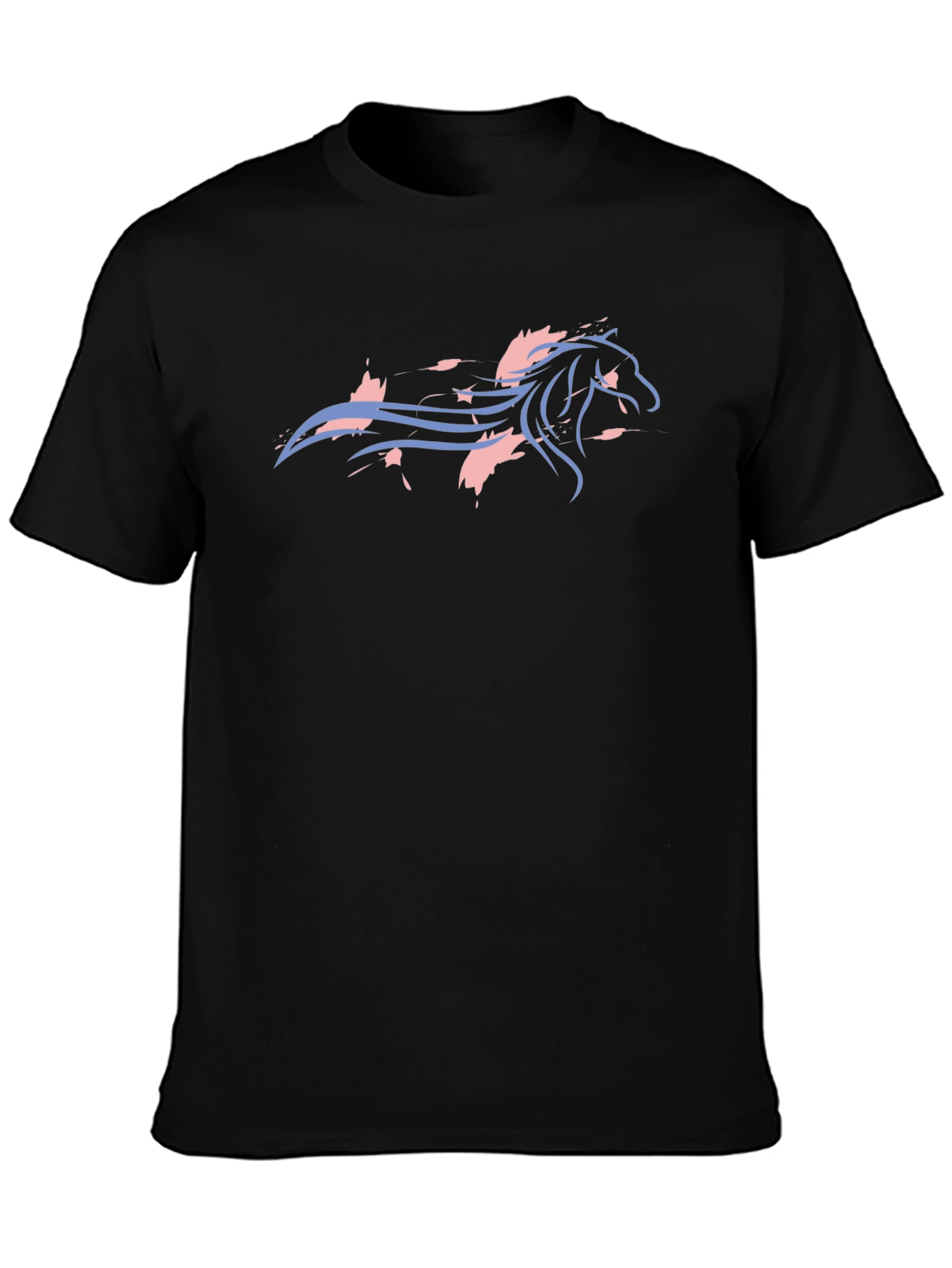 Horse Graphic T-Shirt - Unisex Black Tee