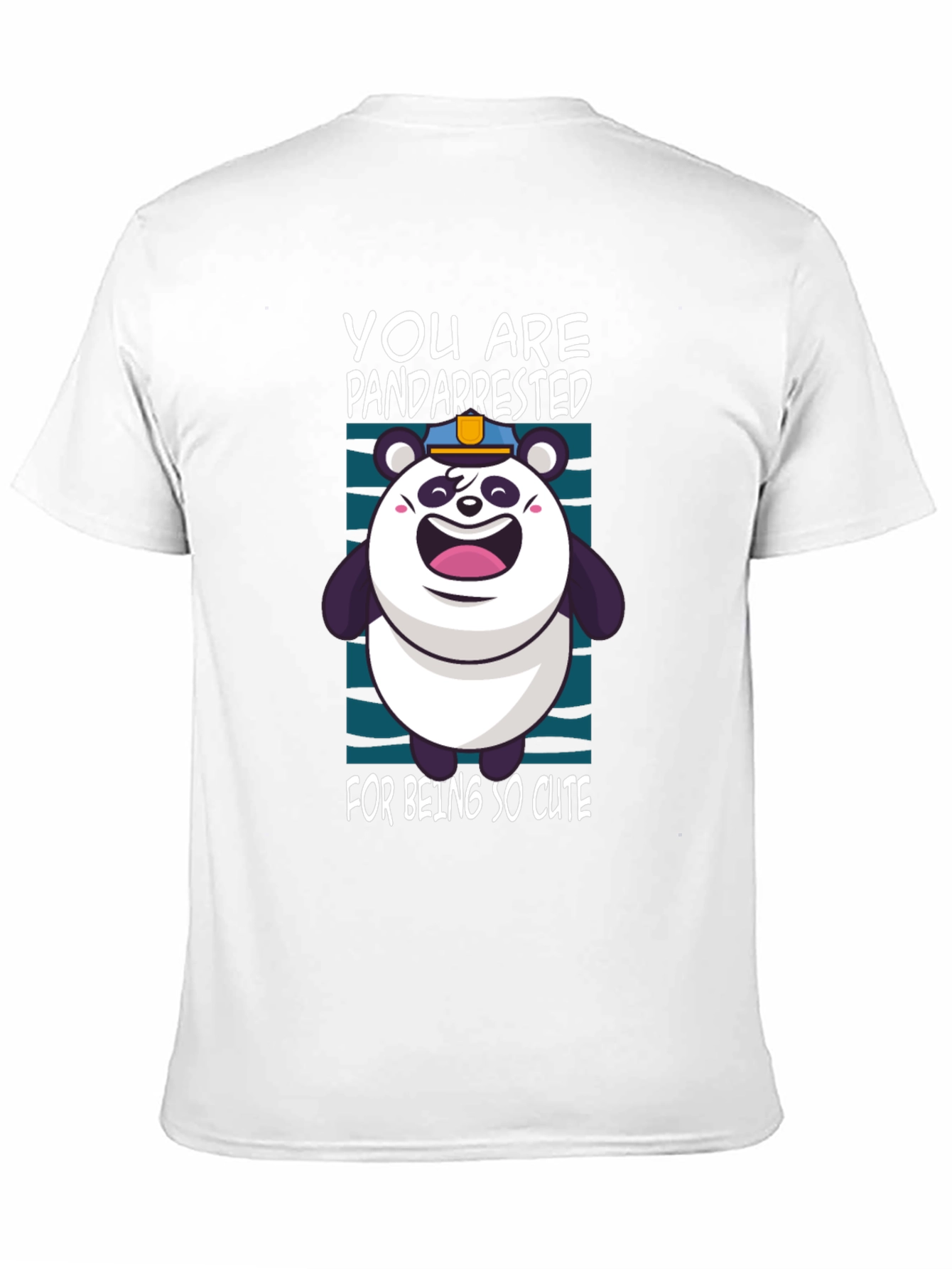 PandArrested Cute Panda Graphic T-Shirt