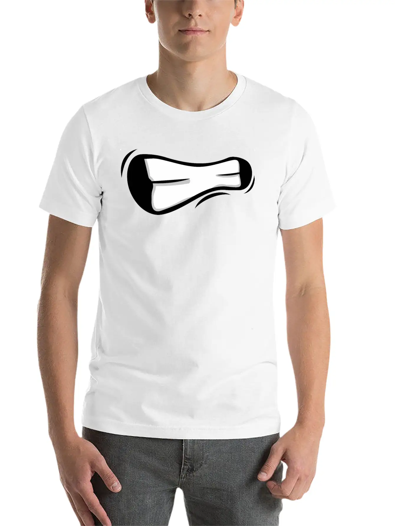 Face Laugh Teeth Grimace Grimace Unisex Casual T-Shirt – Clean Design For Daily Comfort
